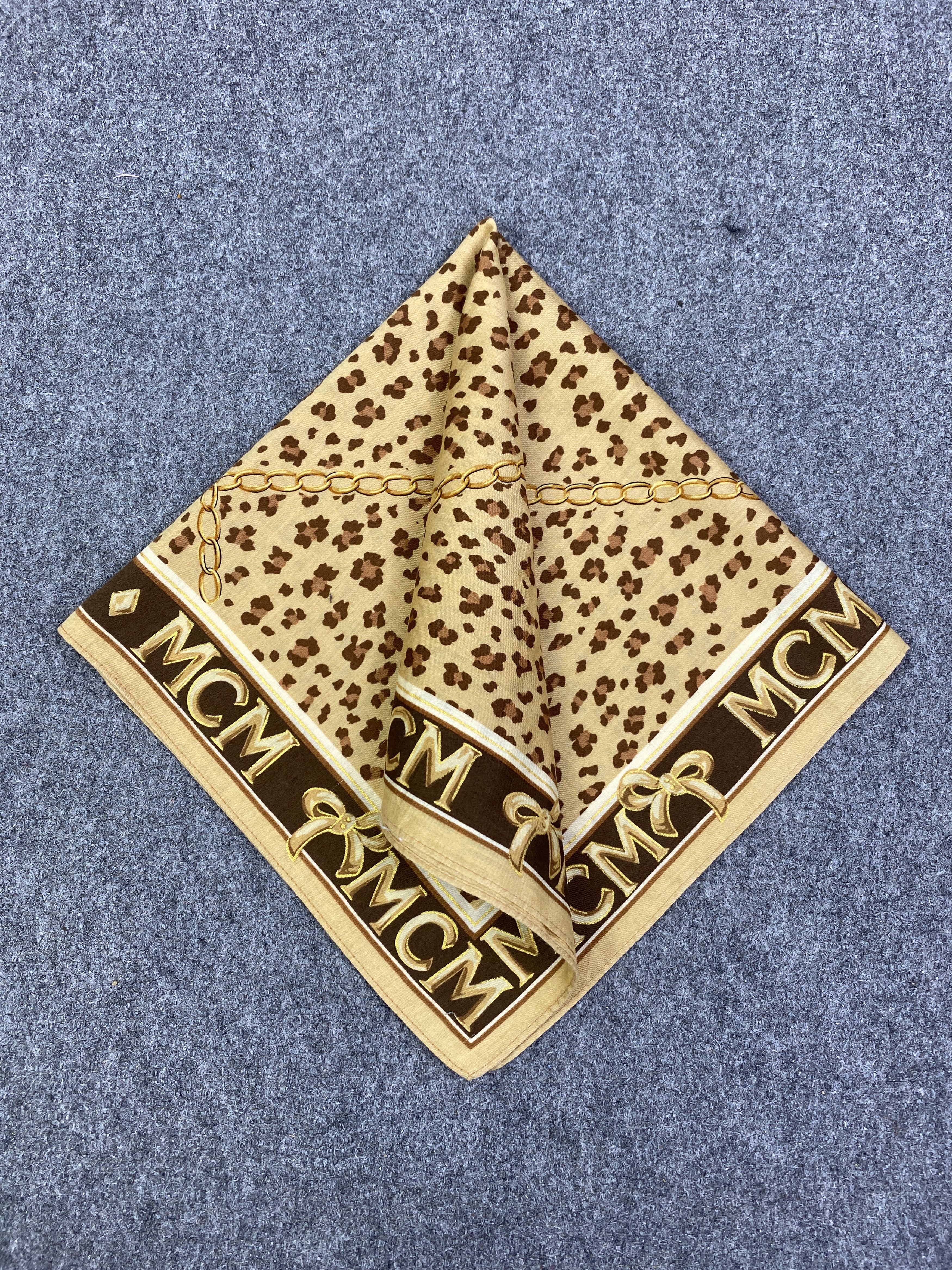 MCM Vintage MCM Leopard Print Handkerchief KT0053 Size ONE SIZE - 3 Thumbnail