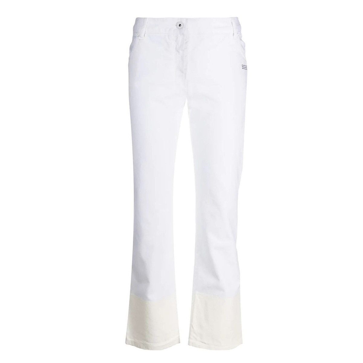 Off-White Off-White Contrast Hem Mid-Rise Jeans Size 24" / US 00 / IT 34 - 10 Thumbnail