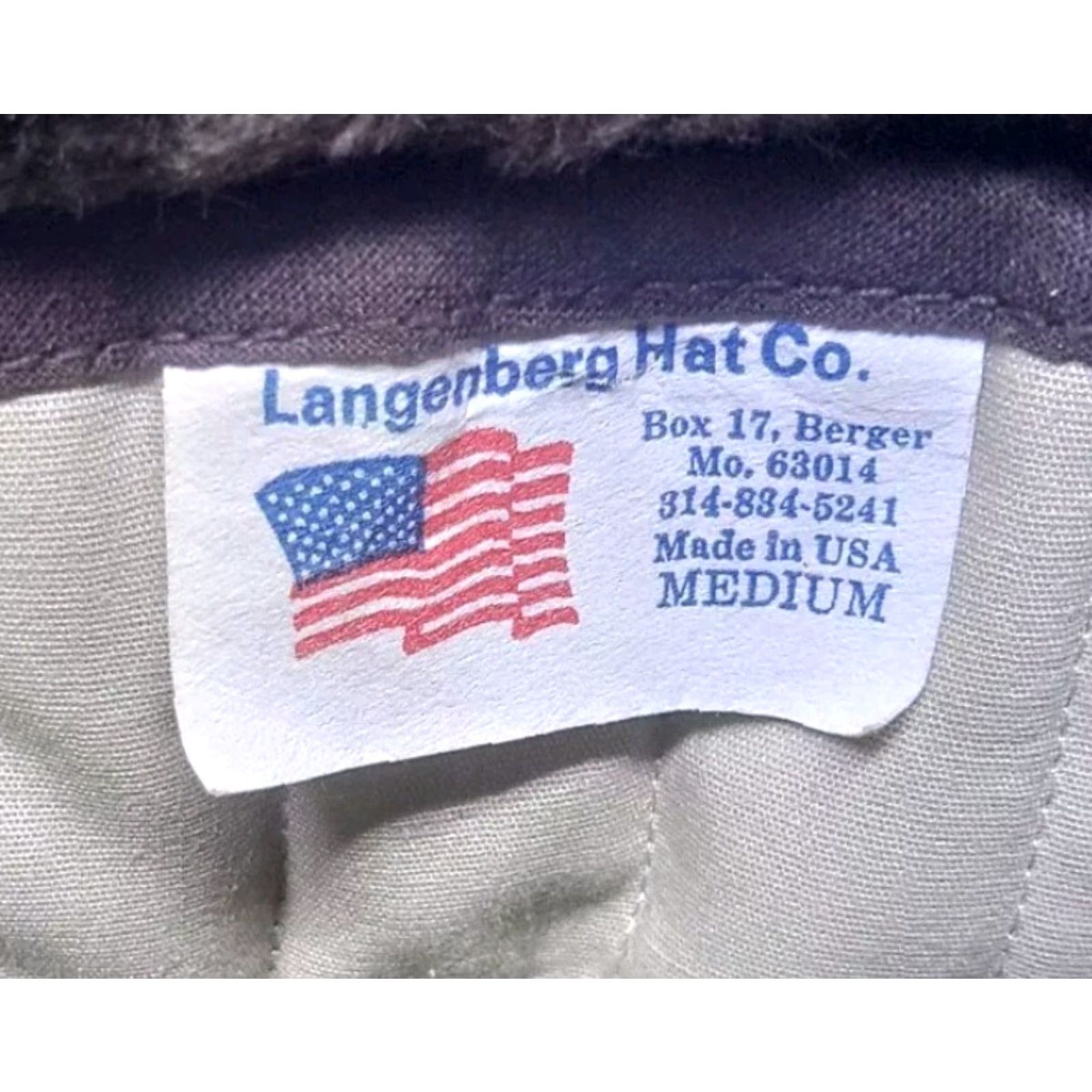 CO VINTAGE Langenberg Hat Co Trapper Hat Mens Medium Beige USA Made Quilted Twill Insulated Ear Flap Neck Flap Wide Brim Winter Fall Spring Mens Size ONE SIZE - 7 Thumbnail