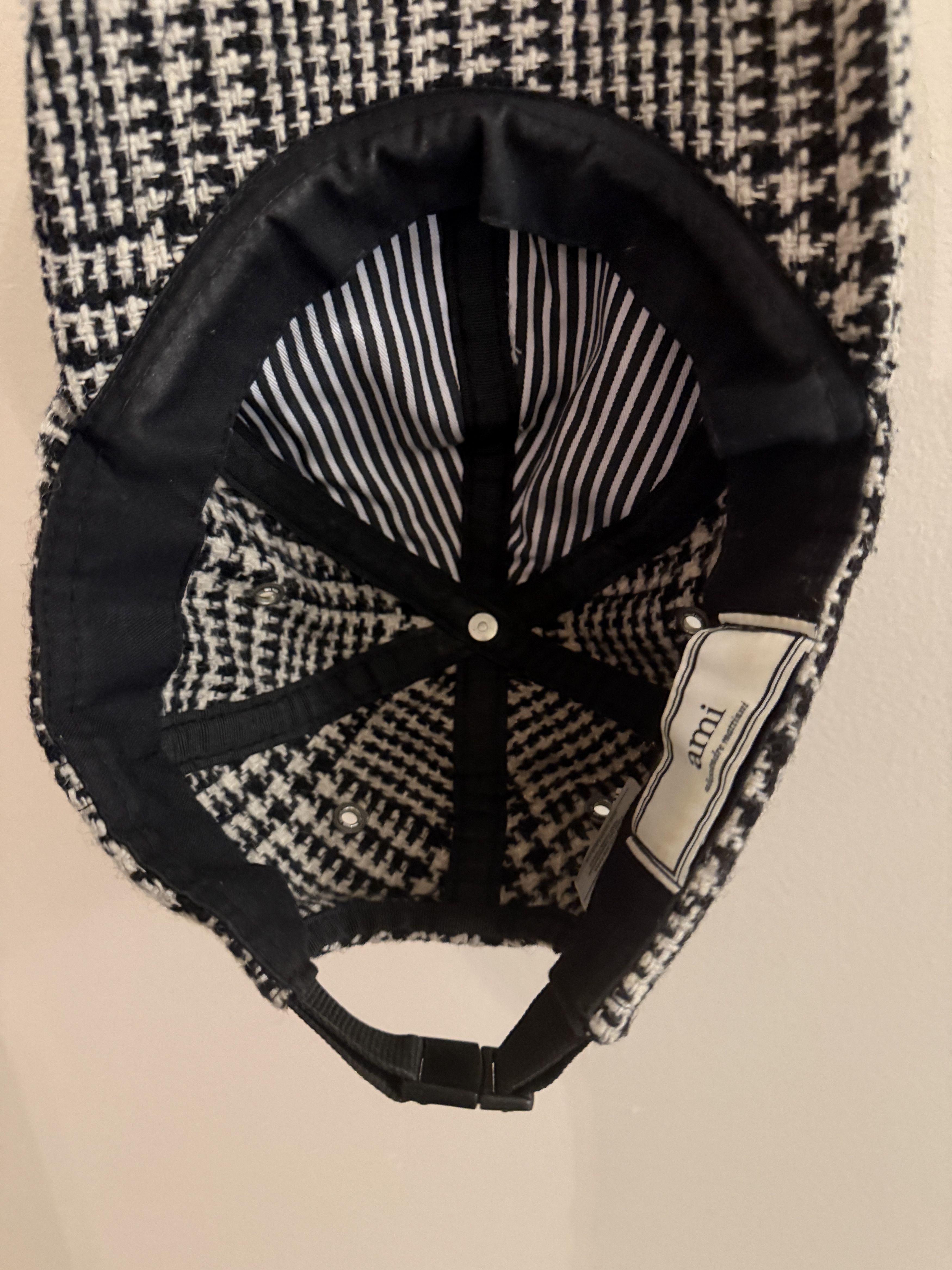 AMI AMI Wool Tartan Baseball Cap Size ONE SIZE - 2 Thumbnail