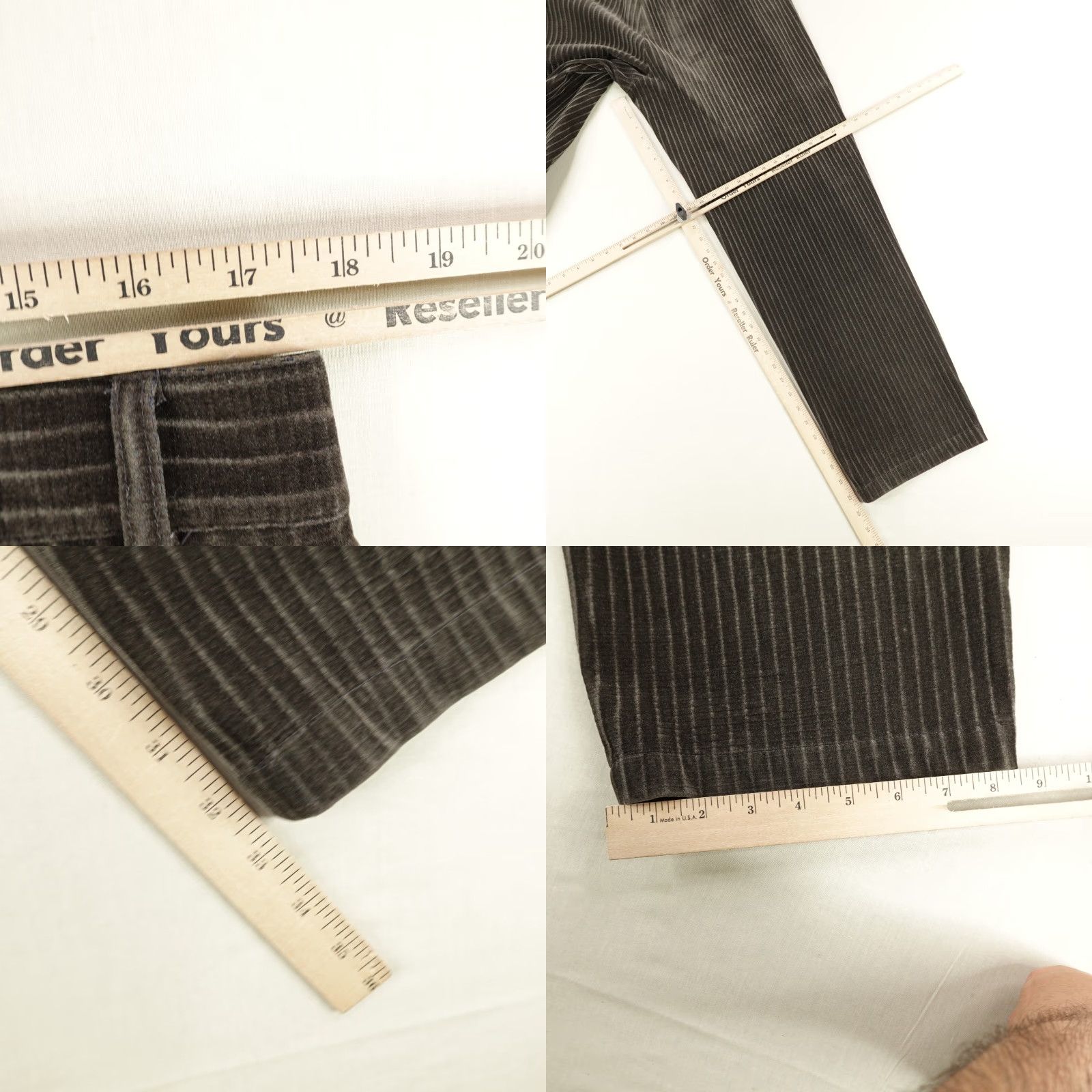 Velour Vintage Godbody Pants Men 34 Brown Velour Corduroy Cords Pleated Chino Baggy Y2K Size US 35 - 8 Thumbnail