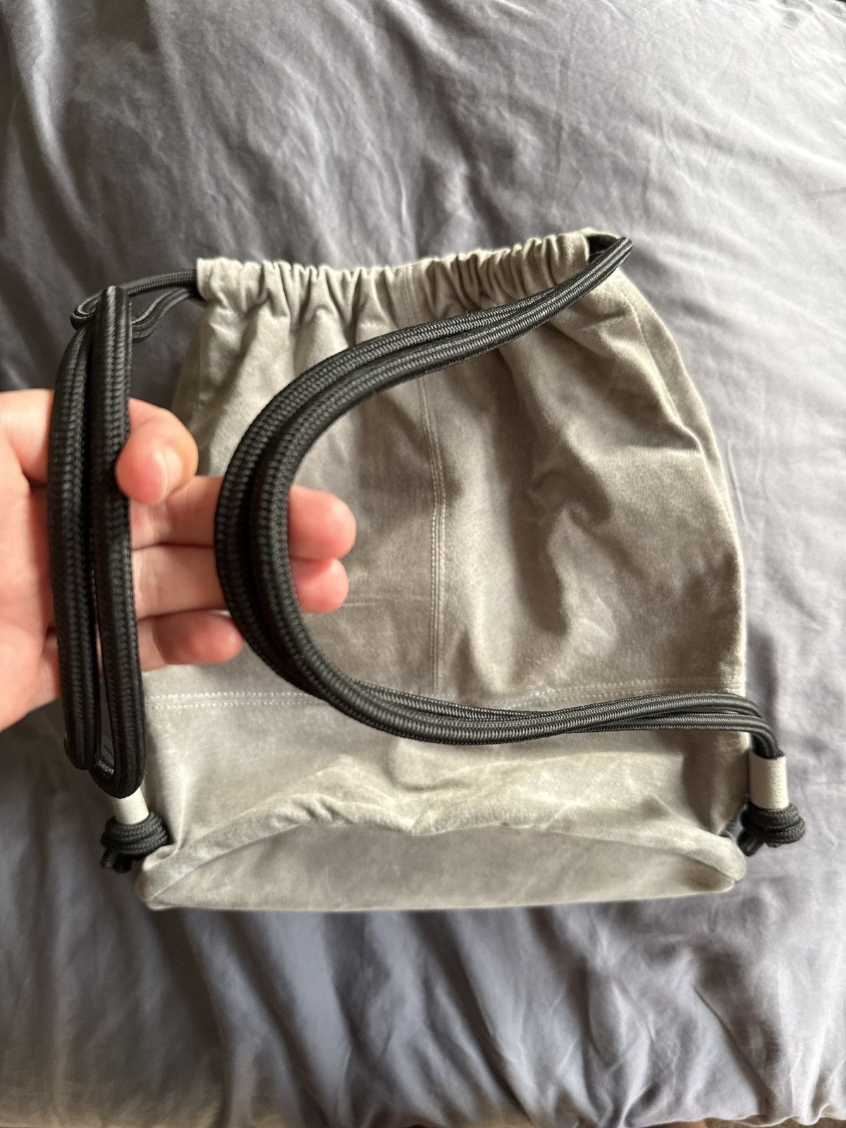 Vintage Suede and leather sling backpack Size ONE SIZE - 4 Thumbnail