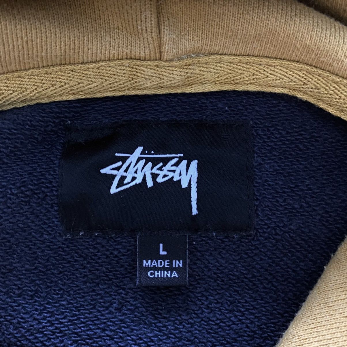 Stussy × Vintage Vintage 00s Stussy Faded Big Logo Rare Made in USA Hoodie Size US L / EU 52-54 / 3 - 7 Thumbnail