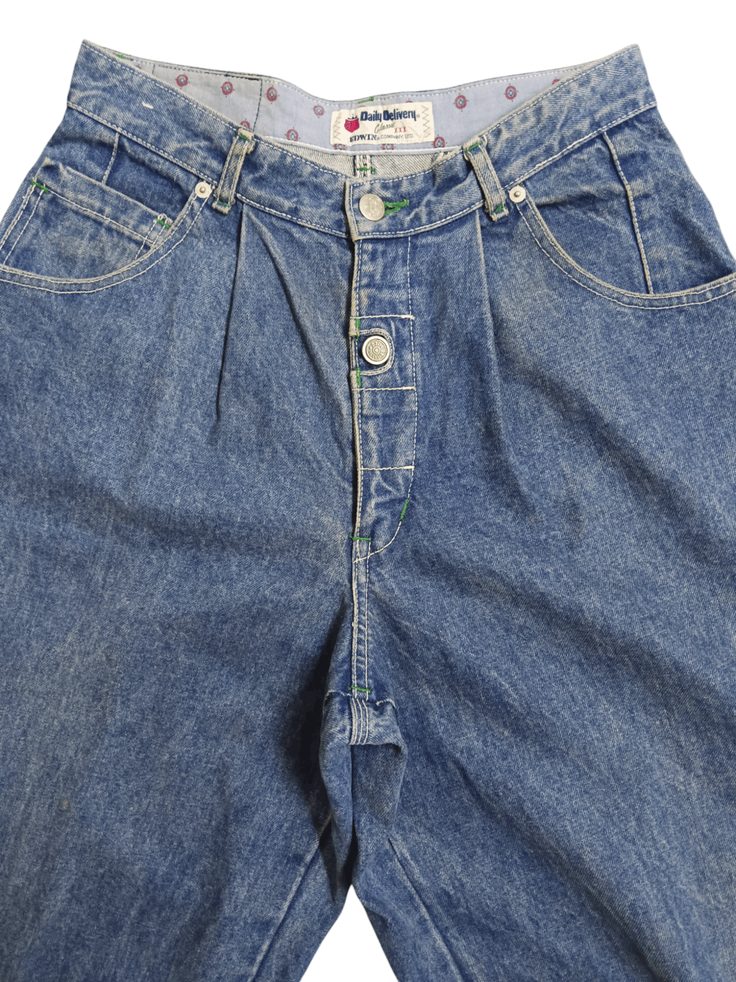 Edwin 💥Rare💥Daily Delivery By Edwin Hip Hop Baggy Jeans Size US 27 - 5 Thumbnail