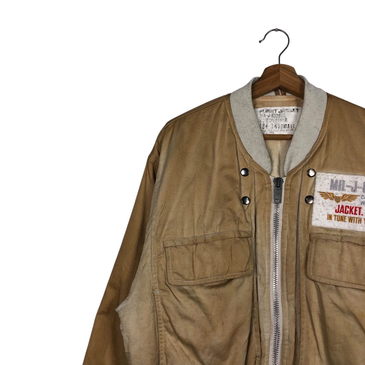Japanese Brand 📌Vintage Flight Bomber Jacket Parachute Military Us Army Size US S / EU 44-46 / 1 - 8 Thumbnail