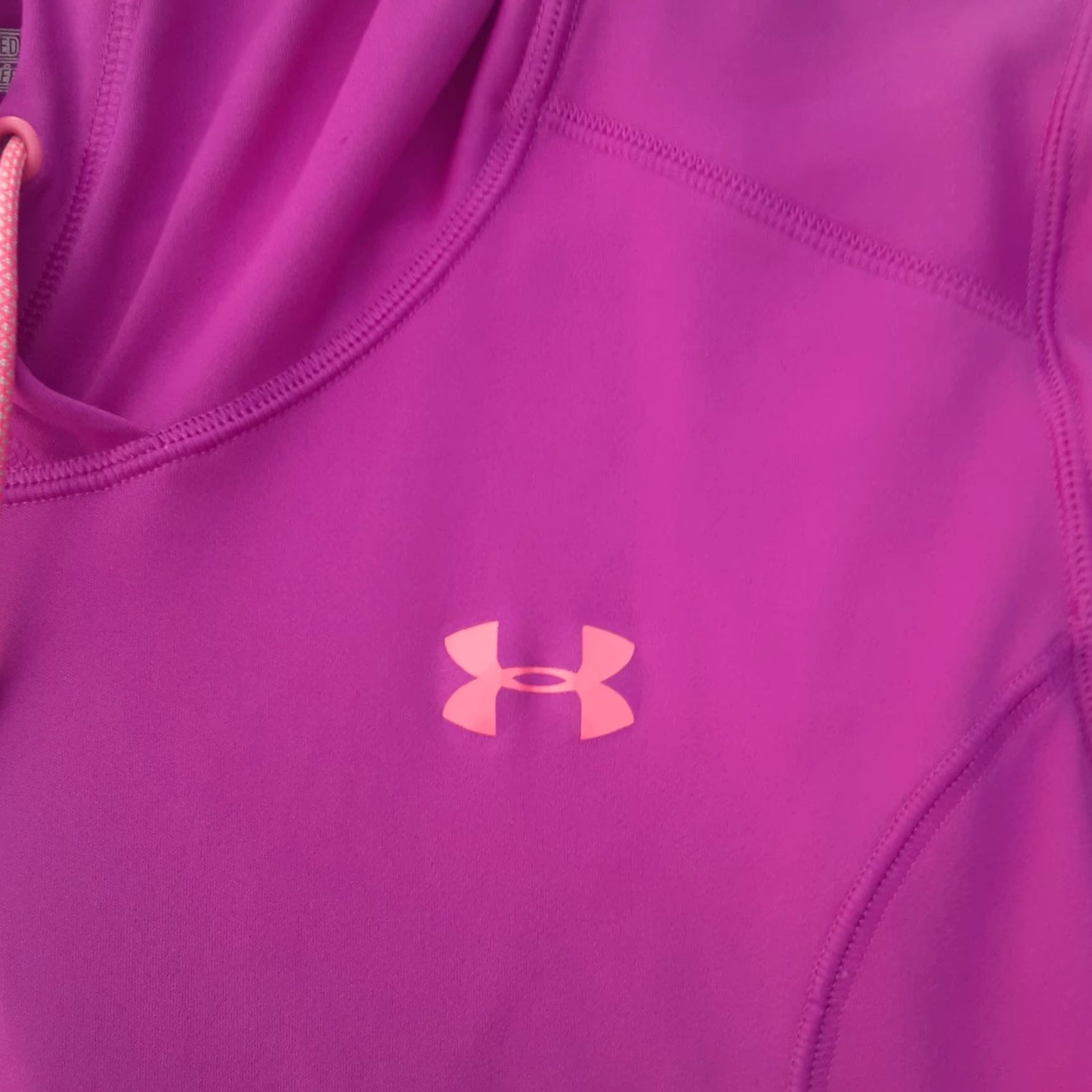 Under Armour Womens Under Armour Heat Gear Pullover Hoodie Athletic Shirt Running L Purple Breathable Lightweight Hooded Athletic Womens Size L / US 10 / IT 46 - 2 Thumbnail