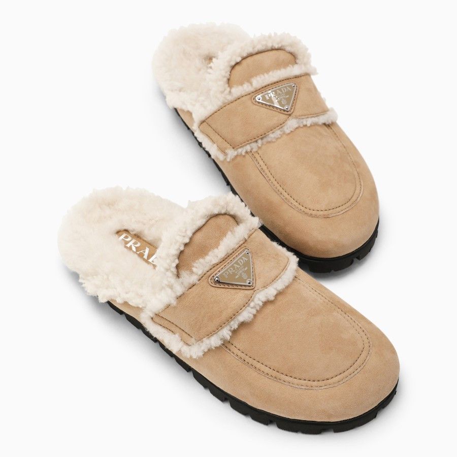 Prada o1d2blof0924 Mules in Beige Size US 6 / IT 36 - 5 Thumbnail