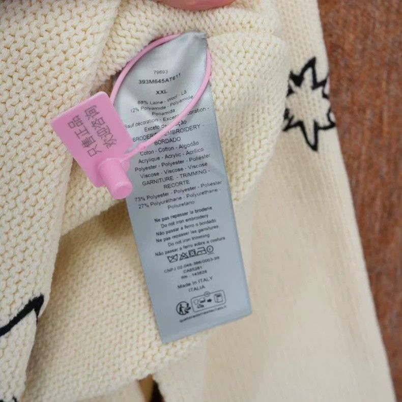 Dior Dior new embroidered star knit sweater Size US XXL / EU 58 / 5 - 6 Thumbnail