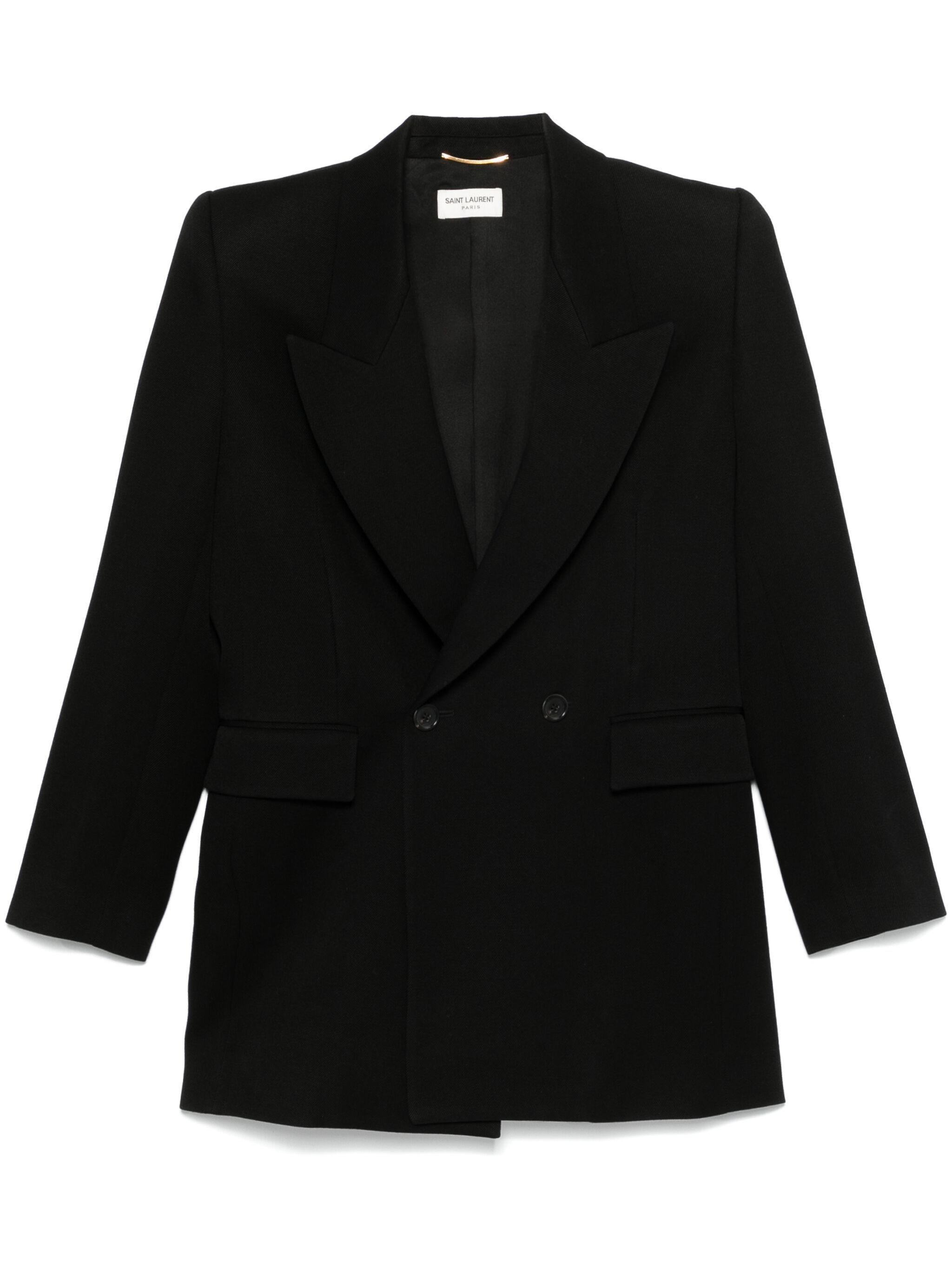 Saint Laurent Paris o1bcso1str1124 Blazer in Black Size XL / US 12-14 / IT 48-50 - 1 Thumbnail