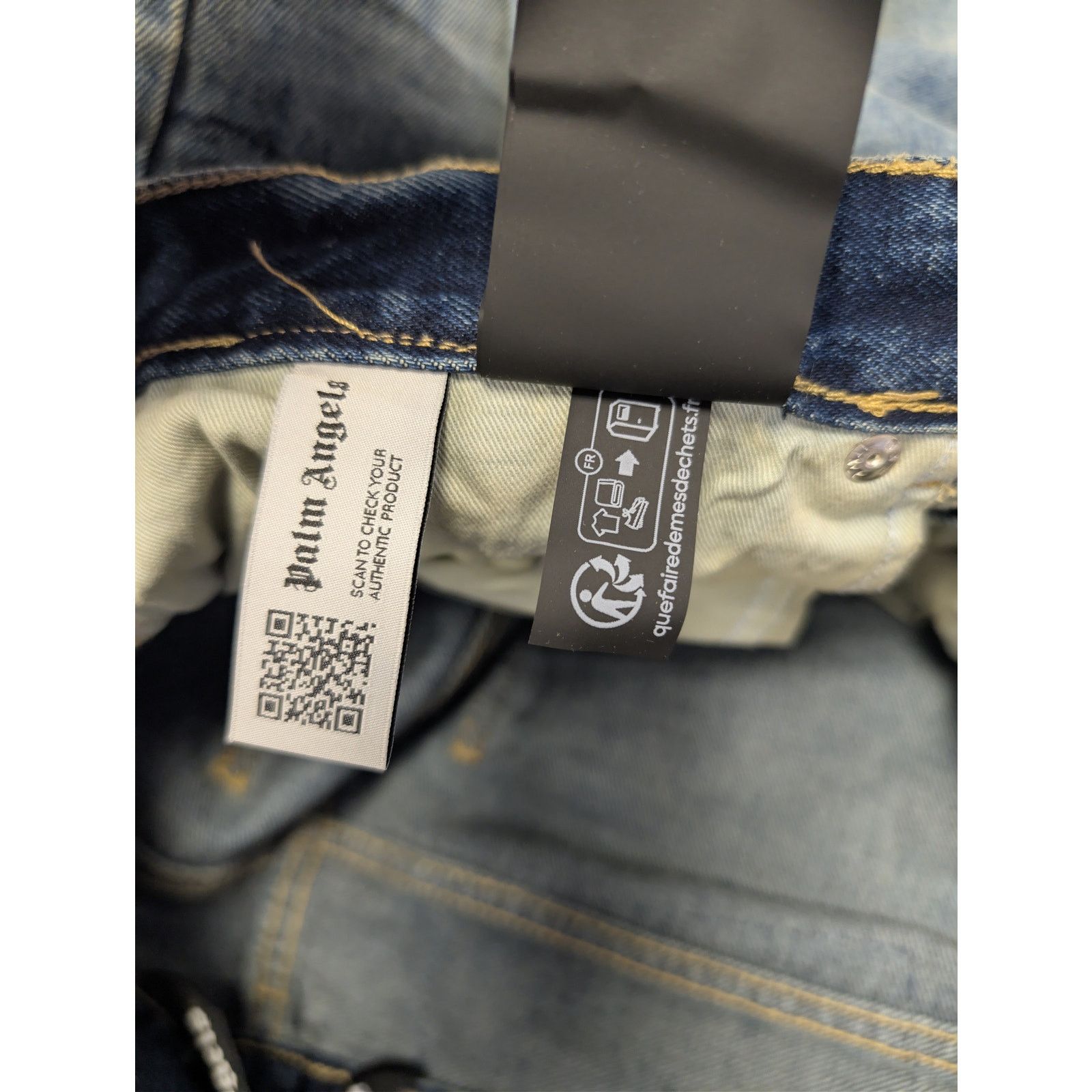 Palm Angels o1rshd1 Cloud Wash 5-Pocket Loose Denim Pants in Light Blue Size US 34 / EU 50 - 20 Thumbnail