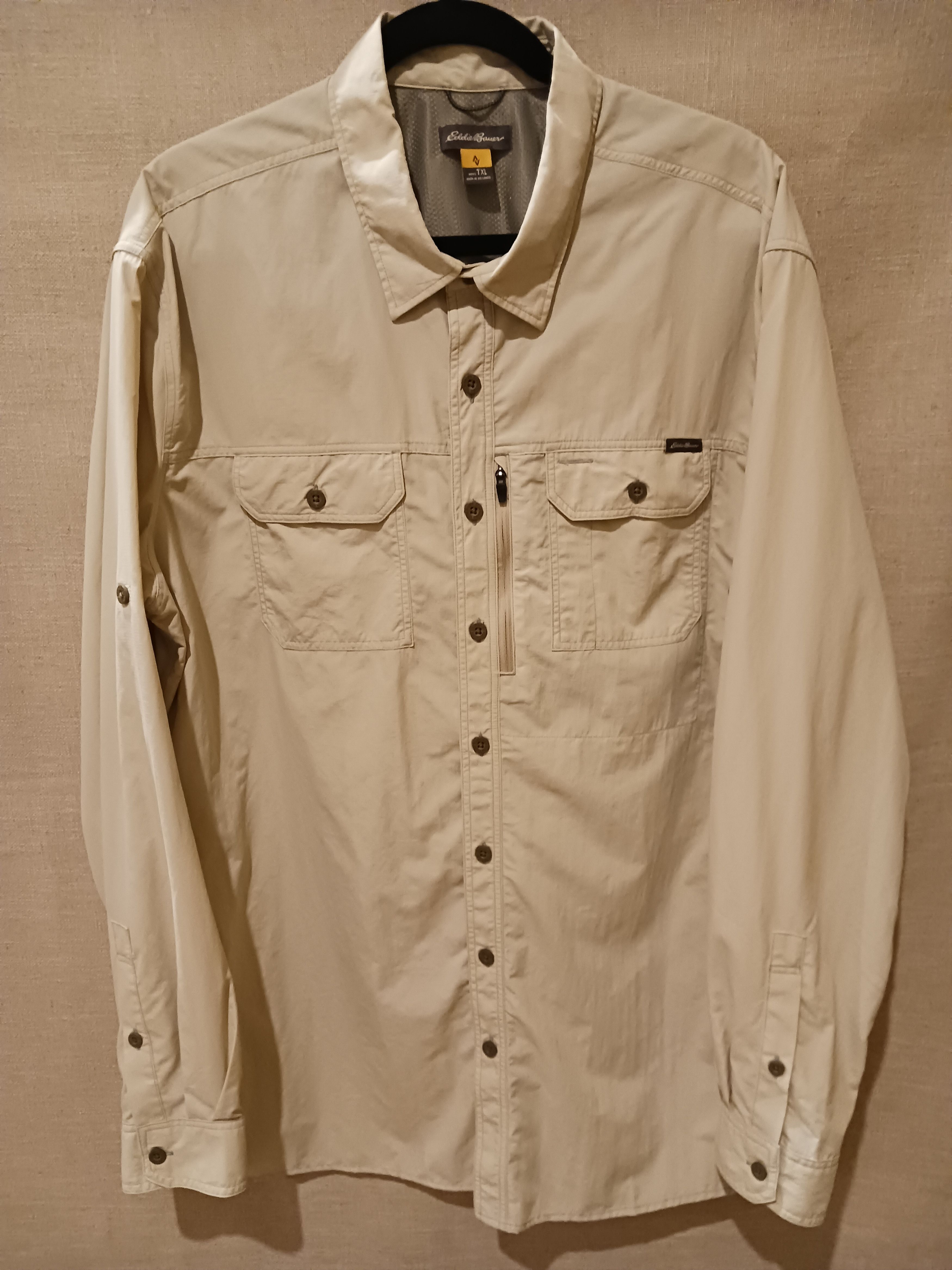 Eddie Bauer Vintage 90's 100% Nylon Safari Shirt Size US XL / EU 56 / 4 - 1 Thumbnail