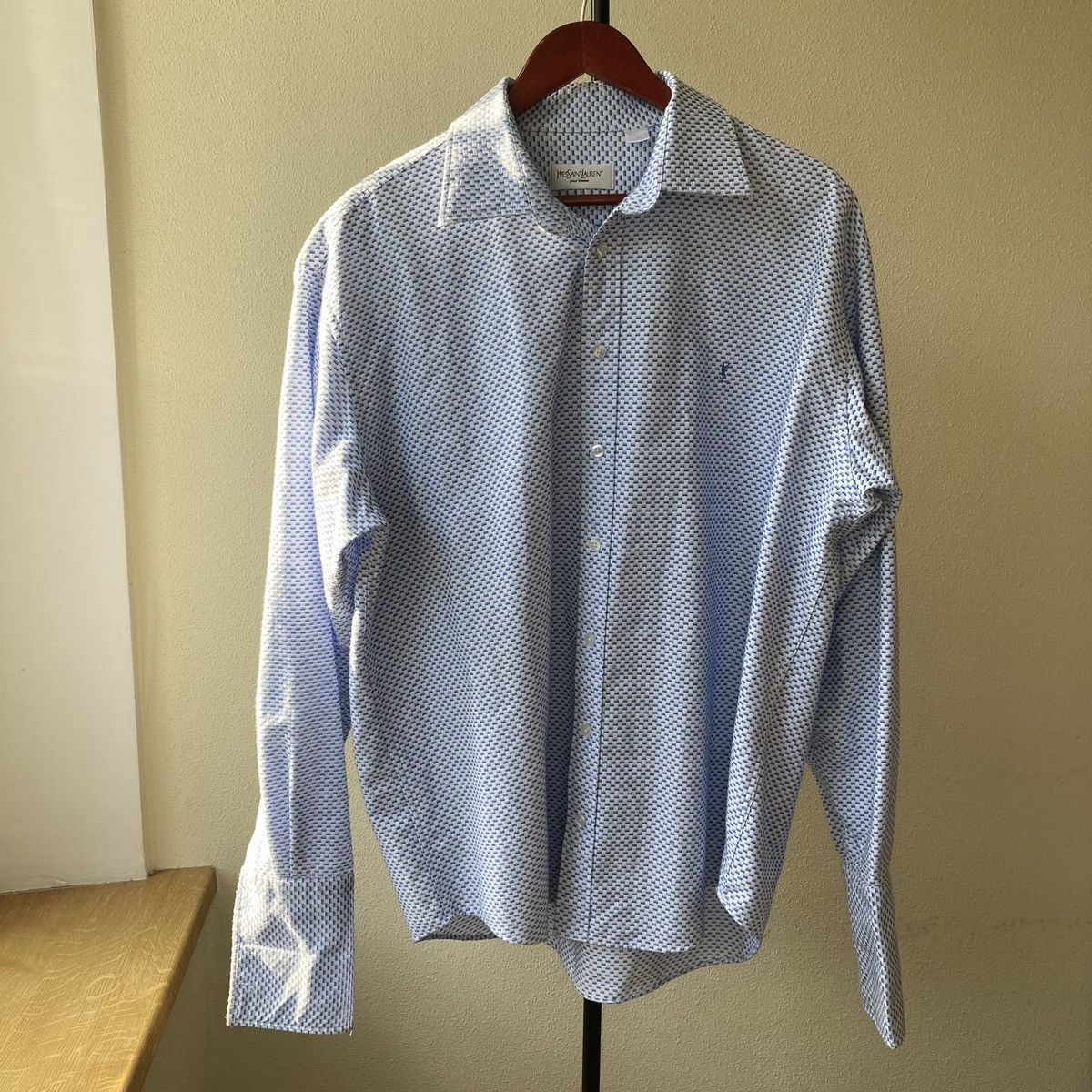 Yves Saint Laurent Yves Saint Laurent Shirts Double Sleeve Button Heavy Cotton Size US XL / EU 56 / 4 - 1 Thumbnail
