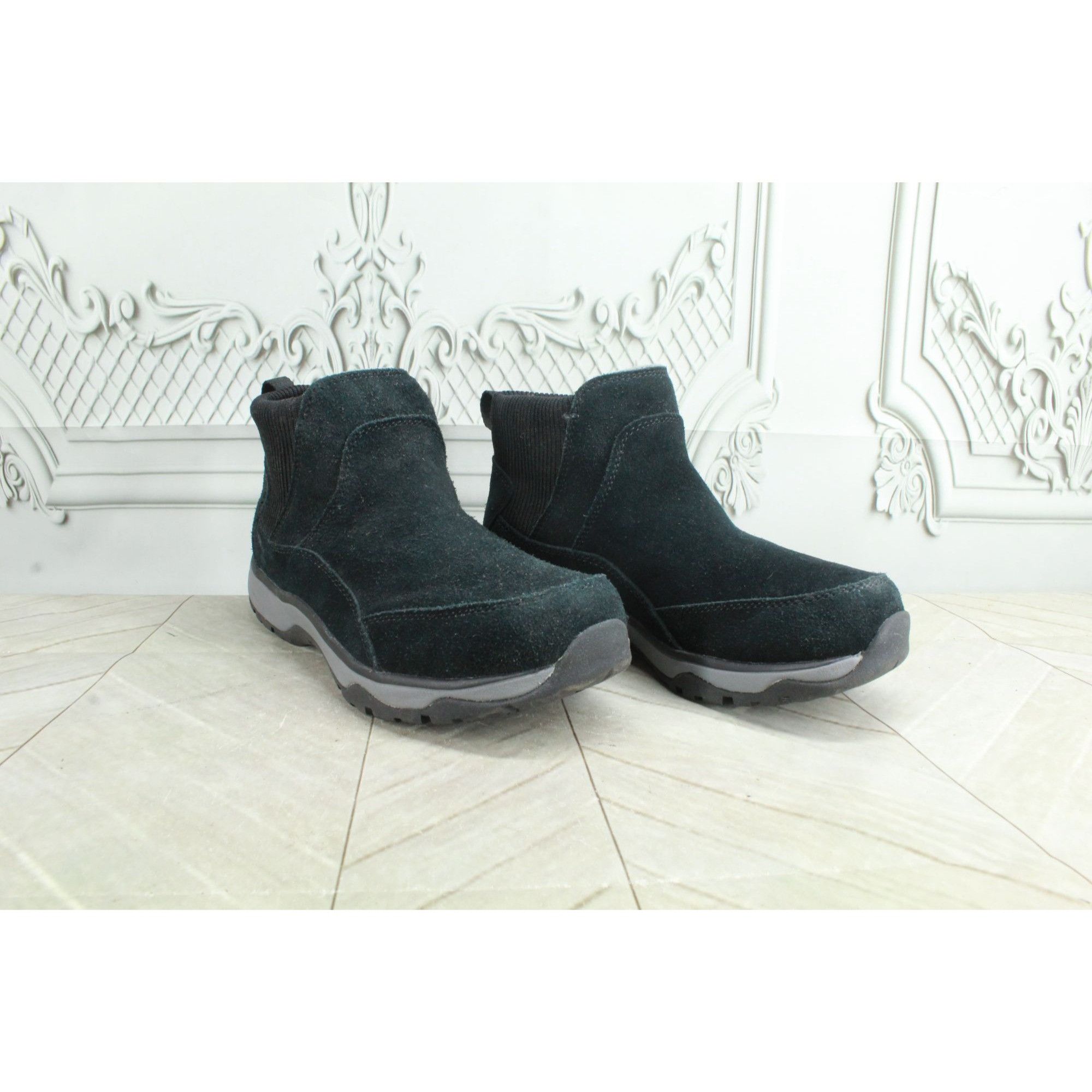 L.L. Bean LL Bean Black Suede Pull On Waterproof Insulated Ankle Boots Size US 7.5 / IT 37.5 - 3 Thumbnail