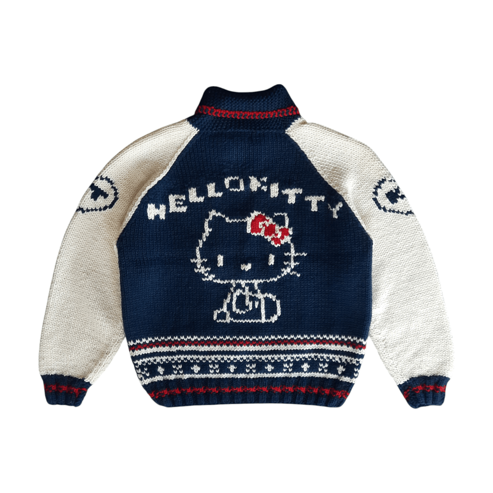 Anime 🌸 Vintage 1999 hello kitty by sanrio anime knit jacket Size US M / EU 48-50 / 2 - 1 Thumbnail