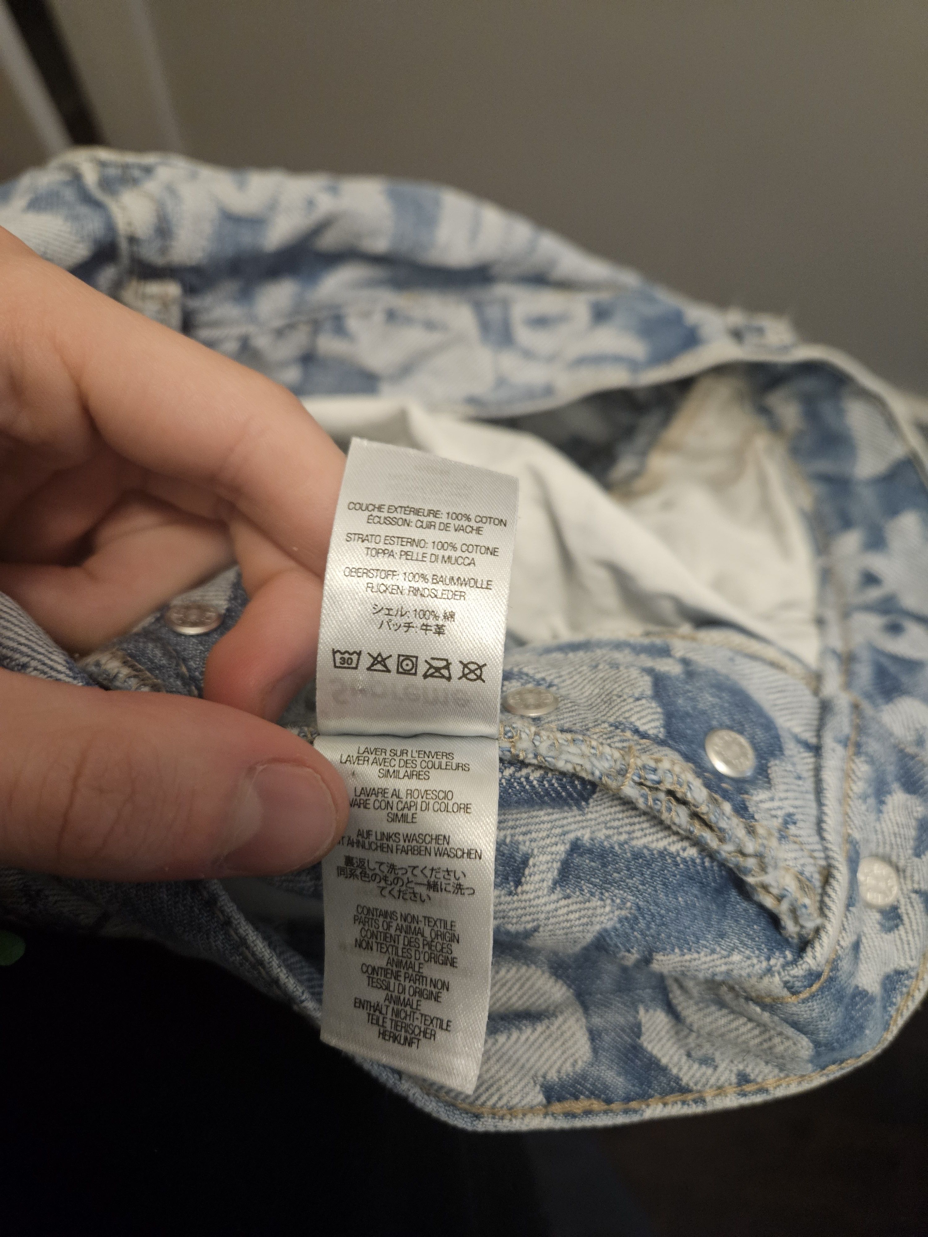 Supreme Supreme Fat Tip Jacquard Blue Denim Jeans Size US 31 - 7 Thumbnail