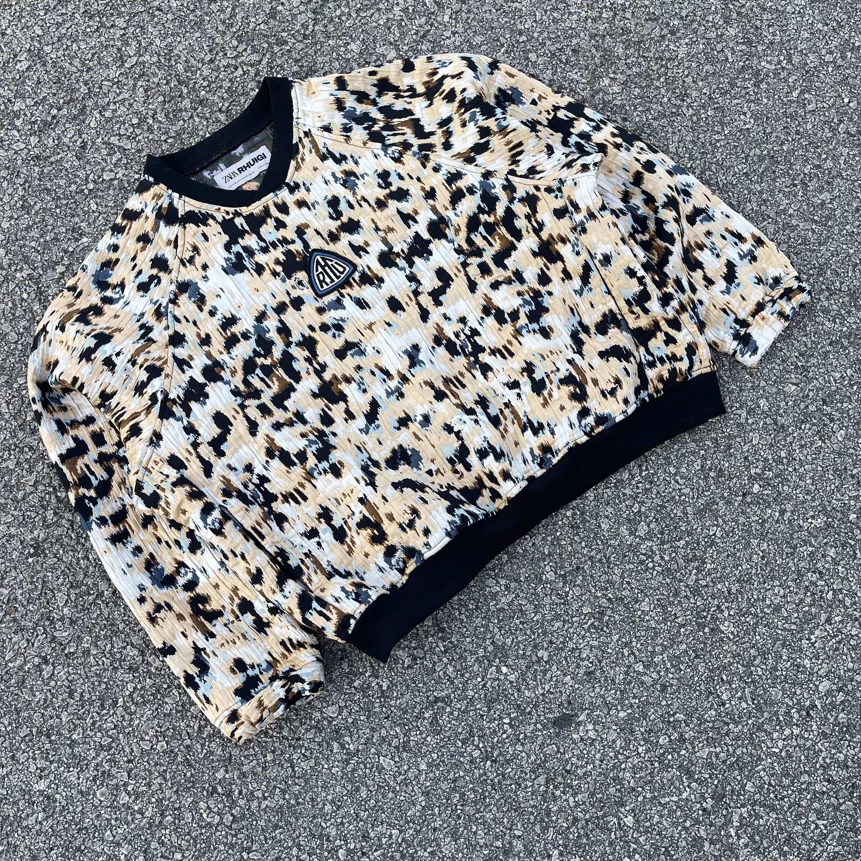 Rhude × Zara Rhuigi Baggy Leopard Pattern Pullover Jumper Size US M / EU 48-50 / 2 - 1 Thumbnail