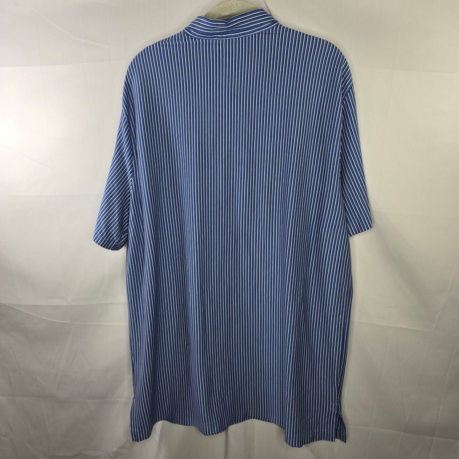 Polo Ralph Lauren Men's Polo Ralph Lauren Blue White Vertical Stripe Polo XXL Size US XXL / EU 58 / 5 - 7 Thumbnail