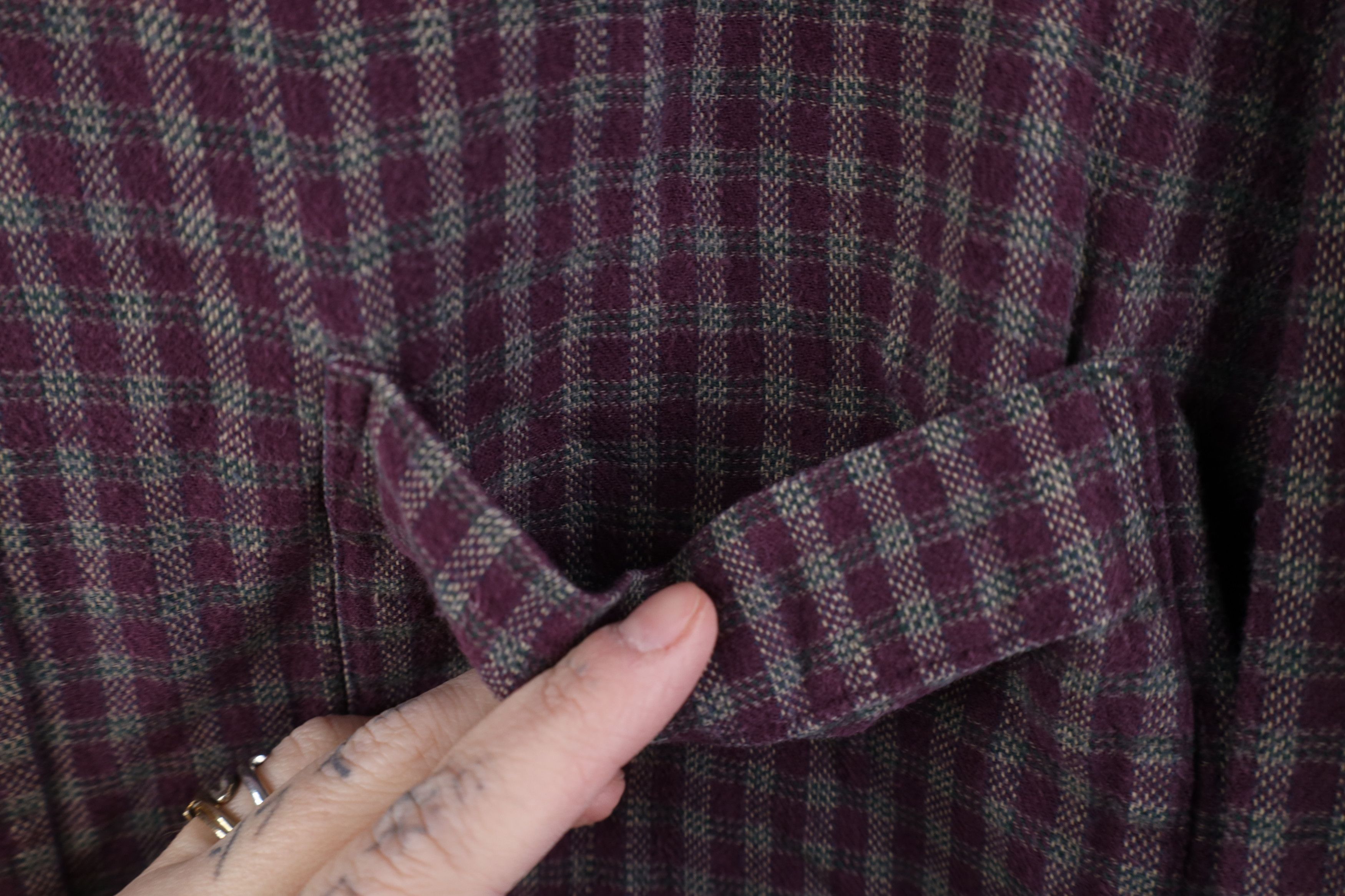 Vintage Vintage 90s Streetwear Collared Button Down Shirt Plaid Size US L / EU 52-54 / 3 - 4 Thumbnail