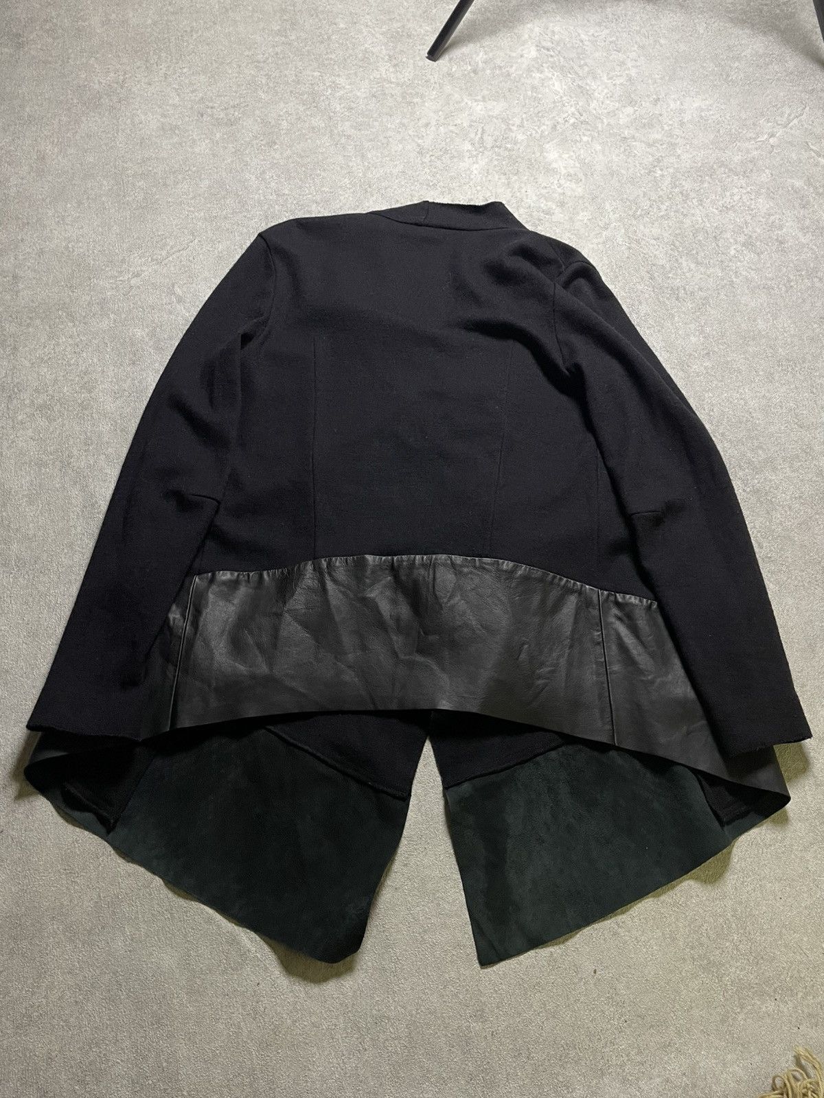 If Six Was Nine Skull (ANTEPRIMA) Rick Owens Black Linen Blazer Raw Edge Cut Size US M / EU 48-50 / 2 - 11 Thumbnail