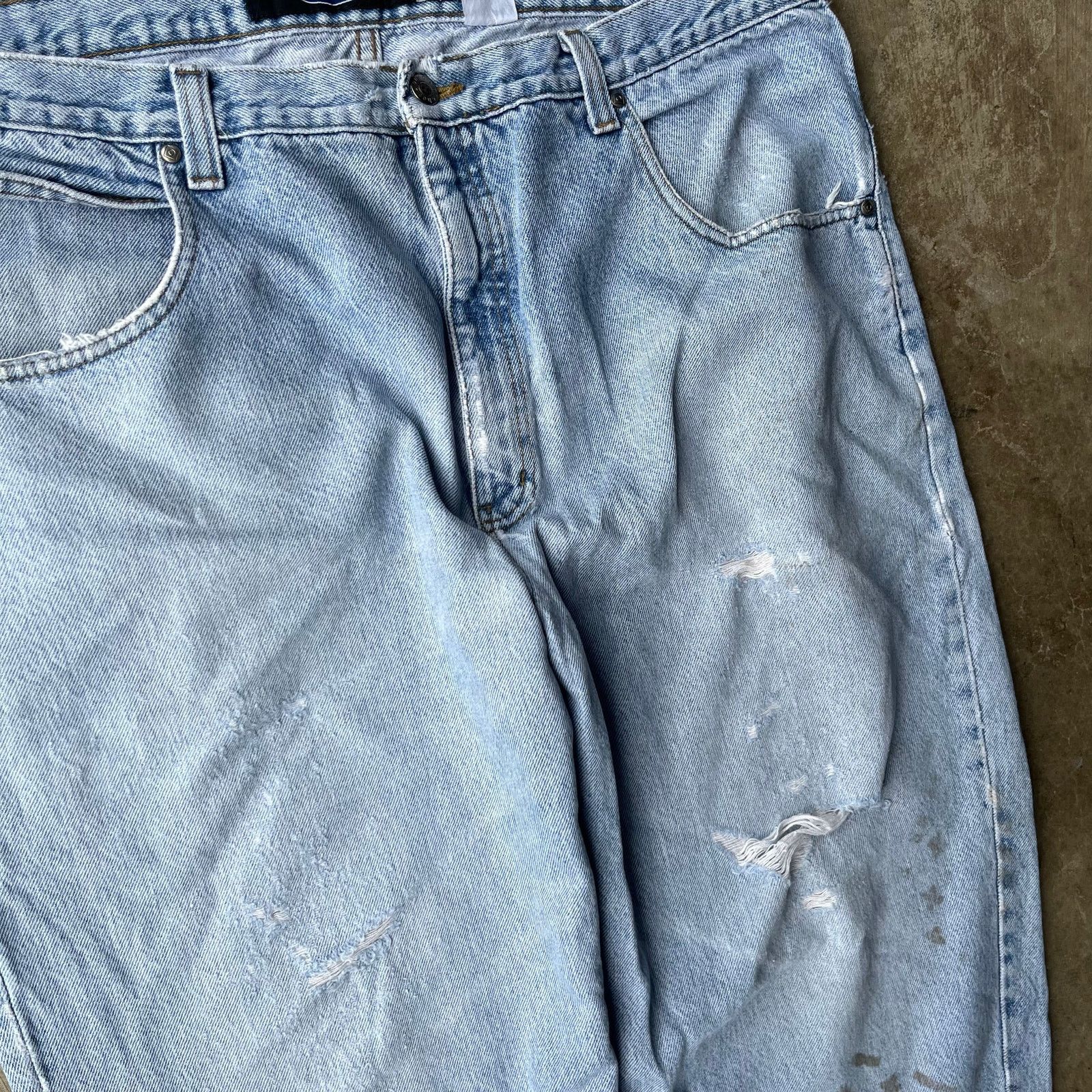 Vintage VINTAGE ANCHOR BLUE JEANS WIDE-LEG BAGGY Y2K 40X30 00S Size US 40 / EU 56 - 6 Thumbnail