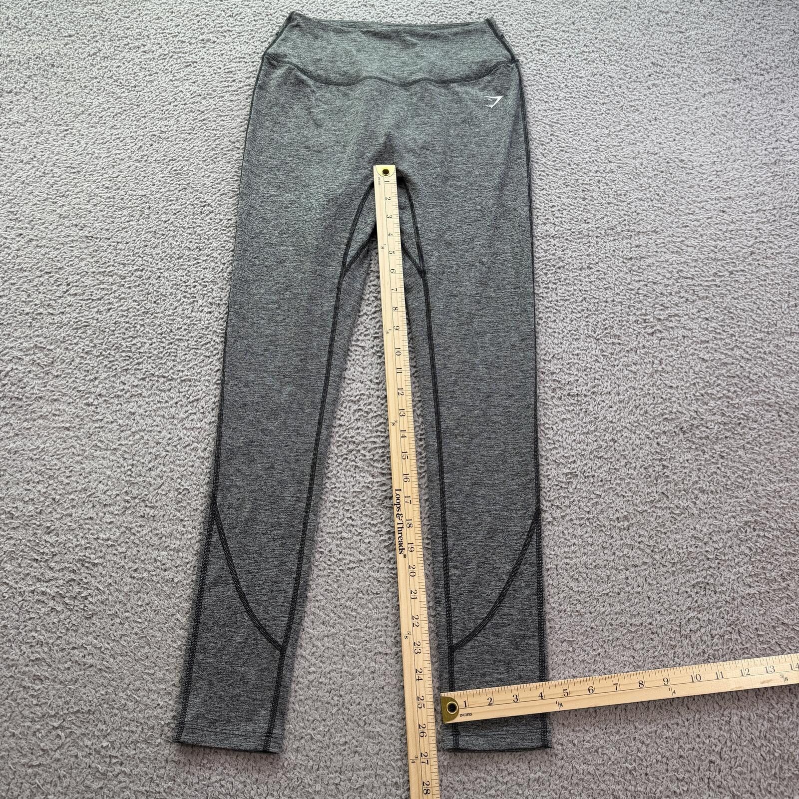 Gymshark Gymshark Grey Seamless Leggings Womens Medium High Rise Gym Size 32" / US 10 / IT 46 - 5 Thumbnail