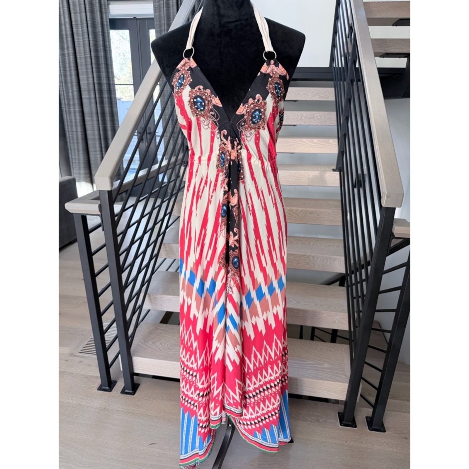 Other Red Bohemian Halter Maxi Dress size S Size S / US 4 / IT 40 - 3 Thumbnail