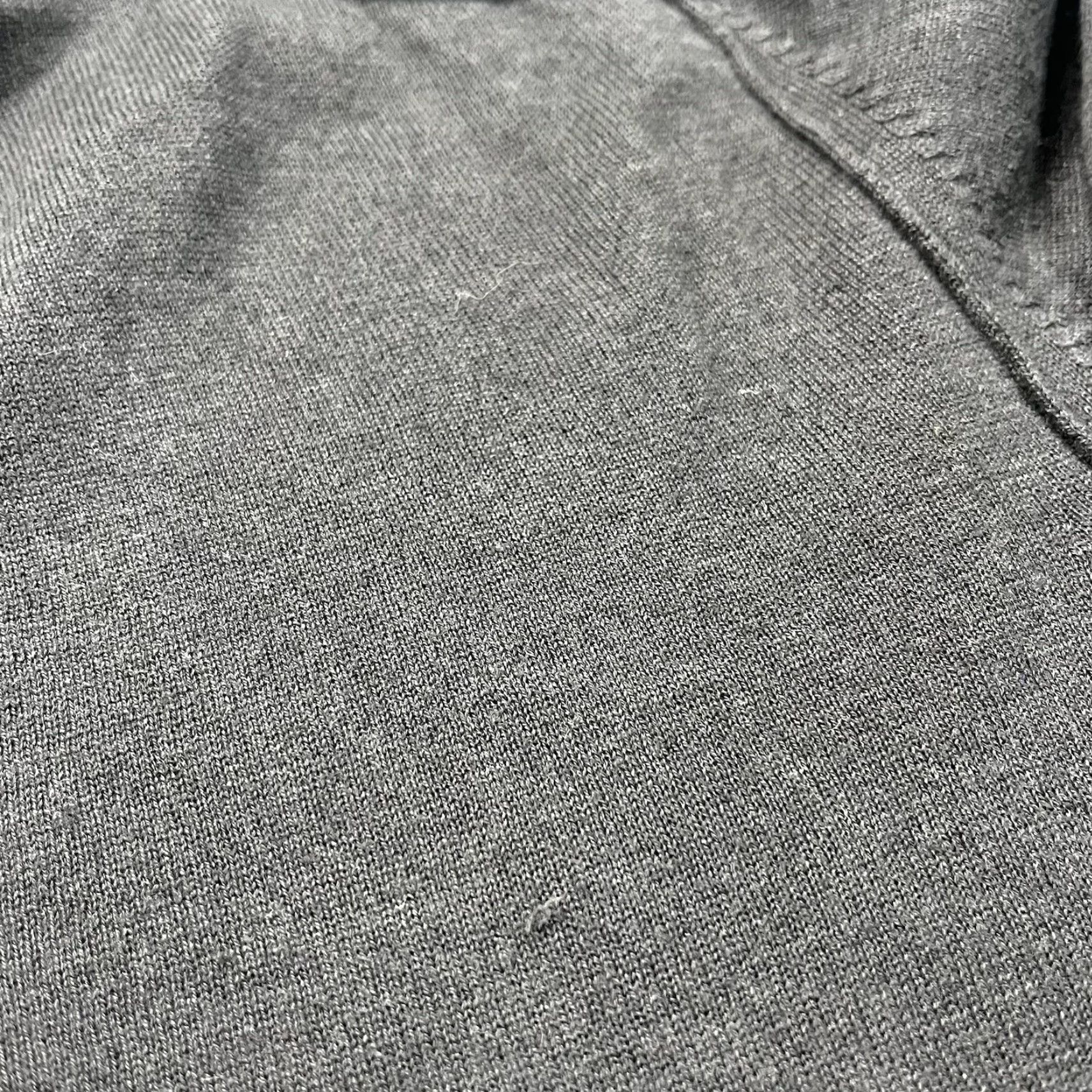 Ermenegildo Zegna Ermenegildo Zegna Sweater Mens Small Gray V Neck Silk Wool Blend Pullover Size US S / EU 44-46 / 1 - 4 Thumbnail