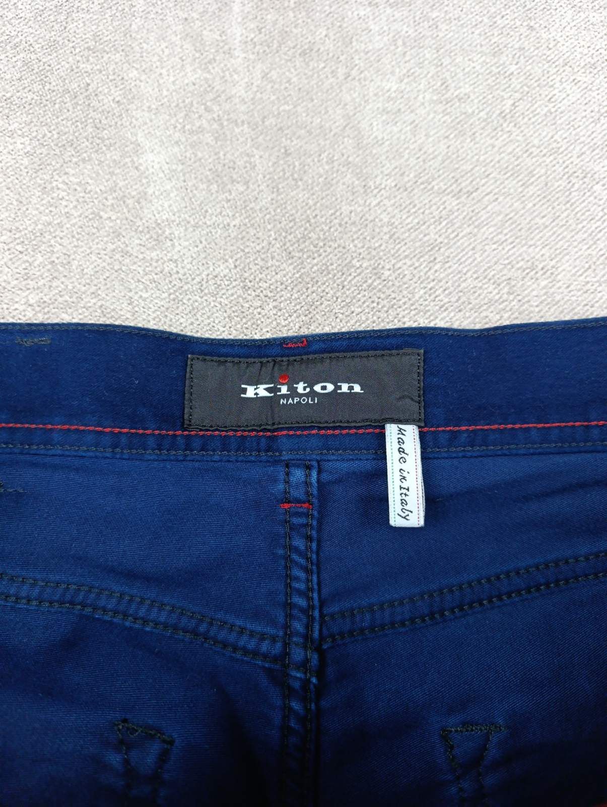 Kiton KITON NAPOLI MENS VELVET COTTON TROUSERS PANTS Size US 33 - 10 Thumbnail