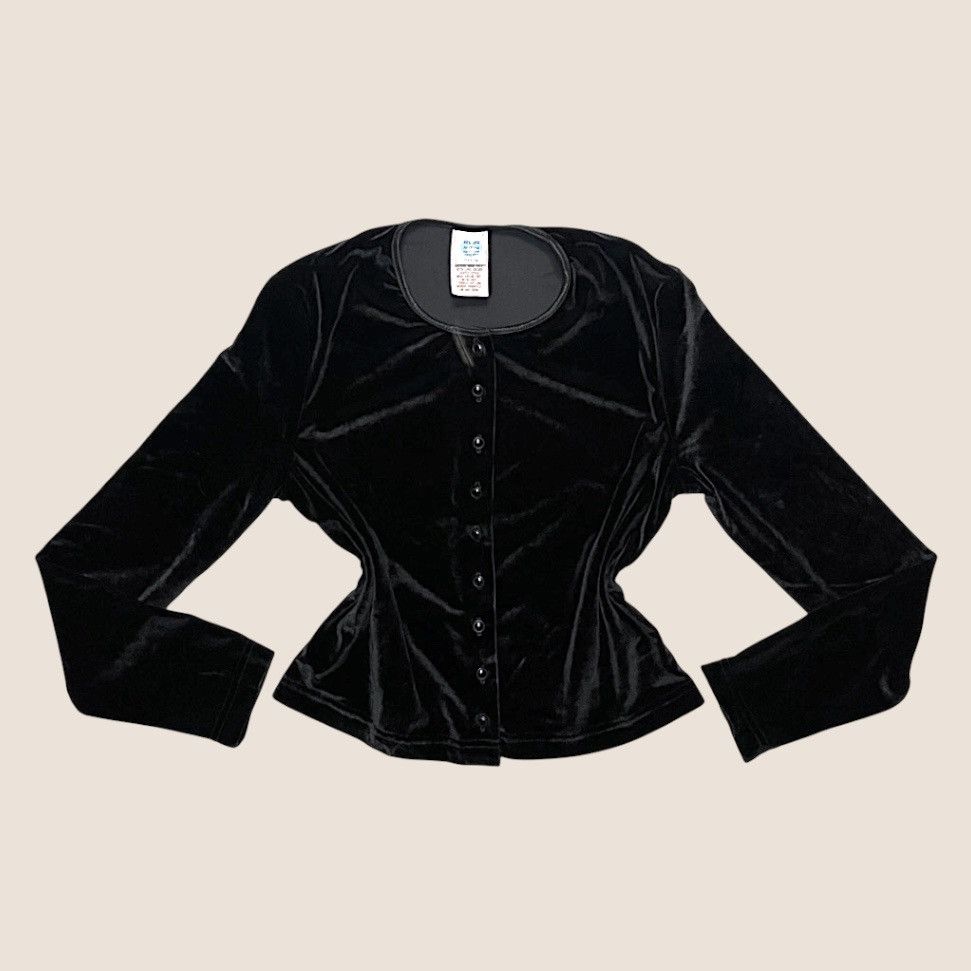 Vintage 90’s y2k Vintage Velvet Vampy Gothic Grunge Cardigan Size M / US 6-8 / IT 42-44 - 1 Thumbnail