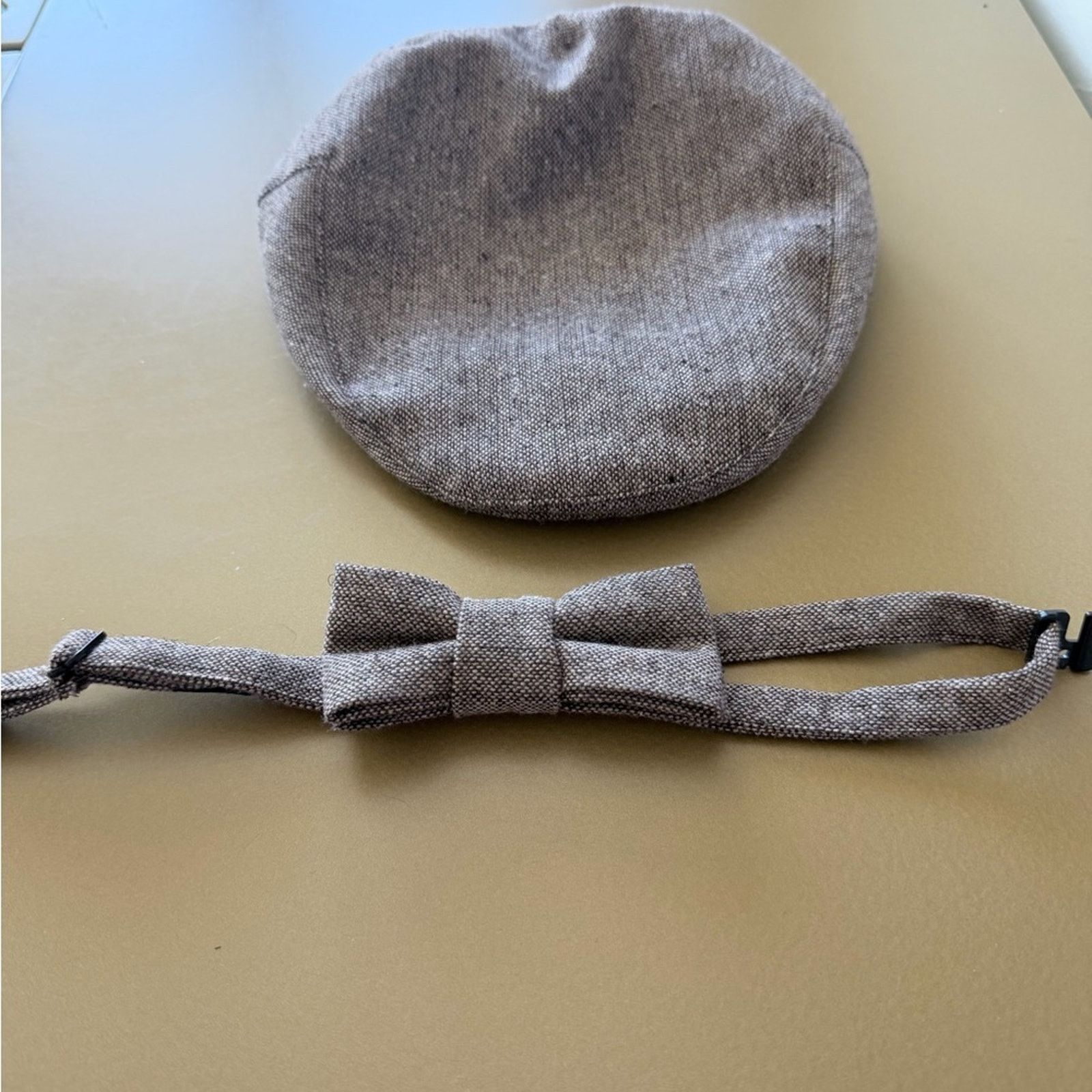 Other New Classic Herringbone Kids Flat Cap and Bow Tie Set Size ONE SIZE - 3 Thumbnail