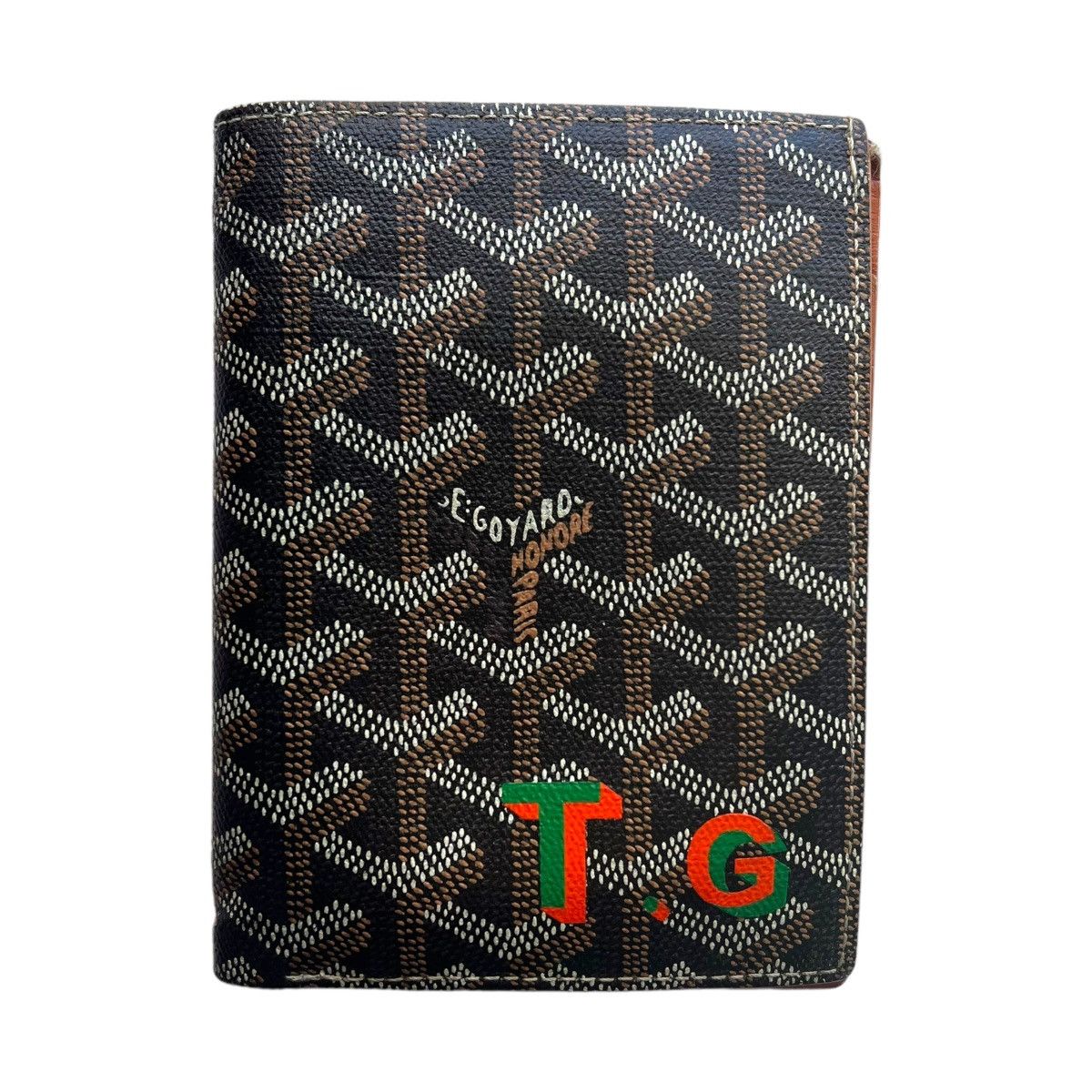 image of Goyard Moliere Passport Travel Wallet in Black, Men's