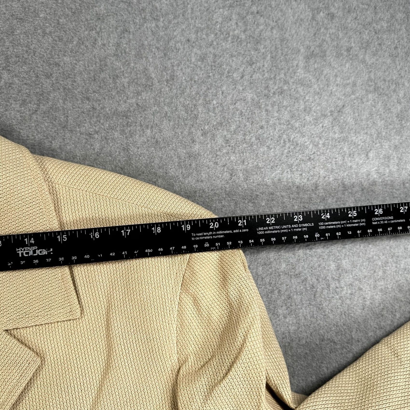 Brioni VINTAGE Brioni Sport Coat Mens M Beige Cotton Cashmere Leather Italy Shirt Size US M / EU 48-50 / 2 - 5 Thumbnail