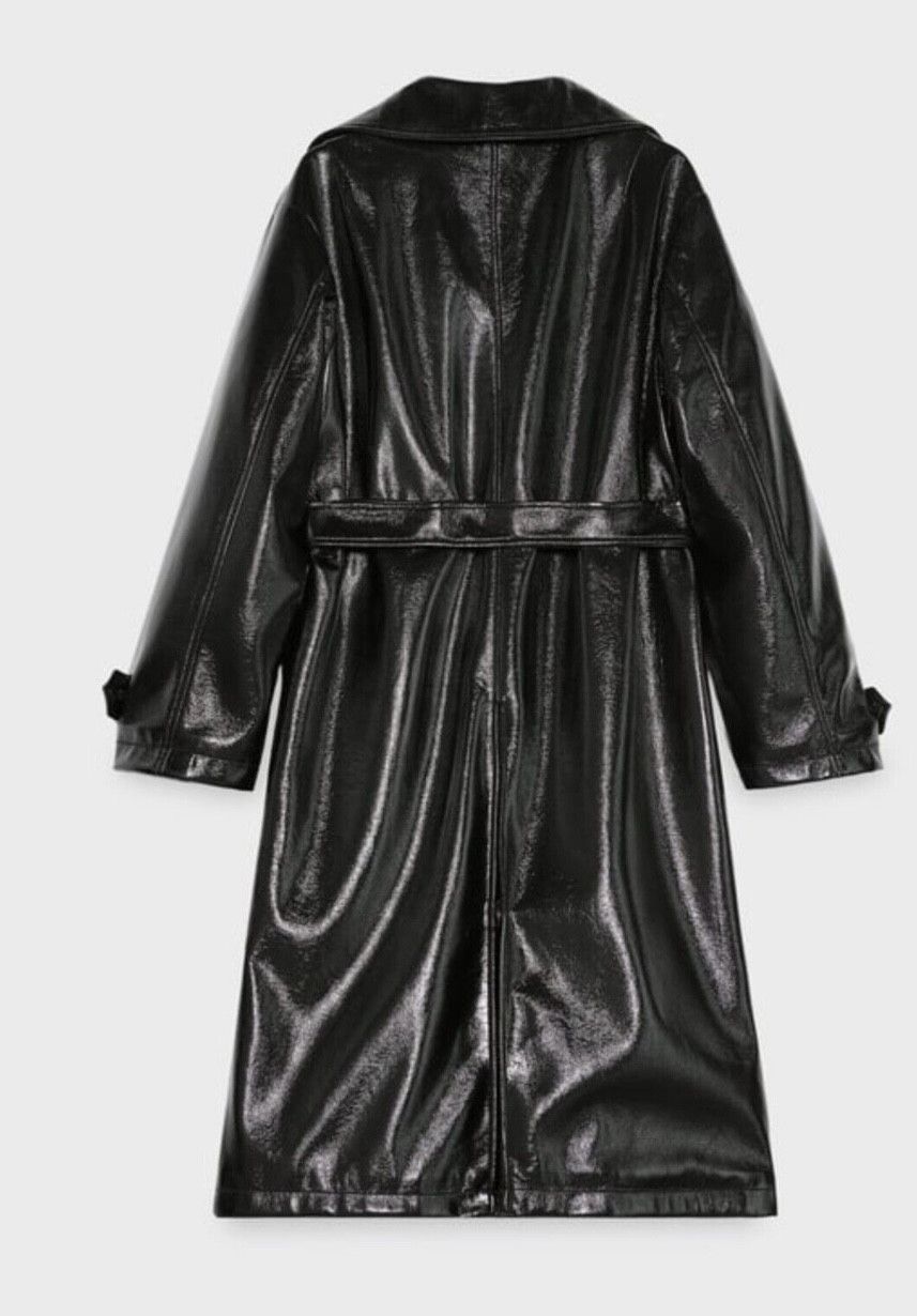 Zara Zara belted trench coat Steven Miesel BNWT BLACK Size US XS / EU 42 / 0 - 3 Thumbnail