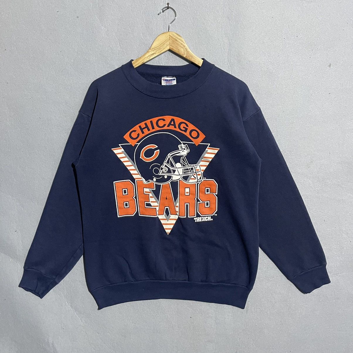 NFL Vintage 90s Chicago Bears Sweatshirt – Navy – Made in USA Size US M / EU 48-50 / 2 - 1 Thumbnail