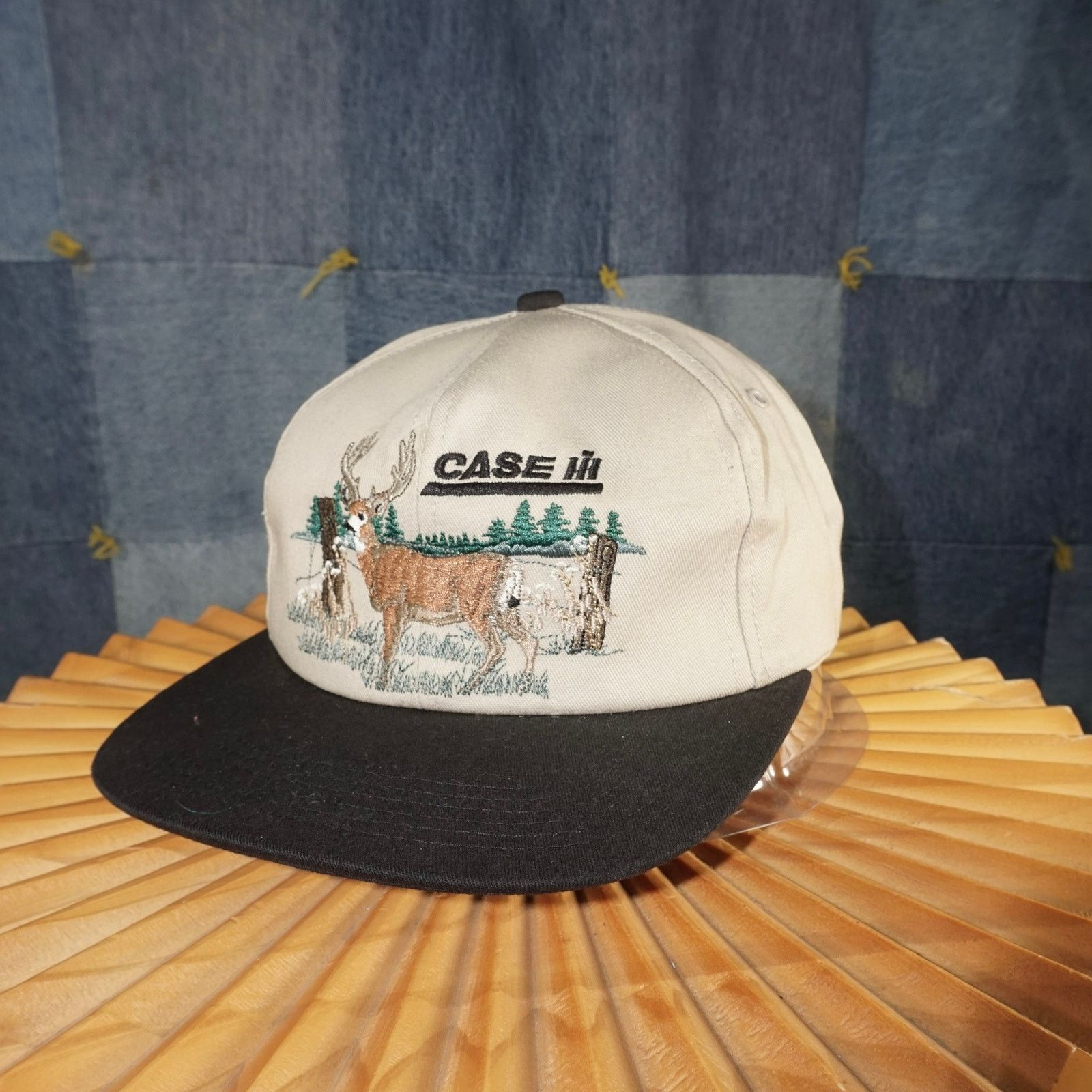 Vintage OSFA - Vintage Y2K case ih deer nature embroider scenery hat Size ONE SIZE - 2 Thumbnail