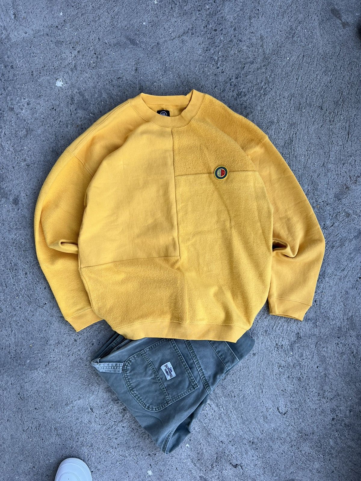 Brain Dead Brain Dead Yellow Sweatshirt Reverse Fleece Size US S / EU 44-46 / 1 - 3 Thumbnail