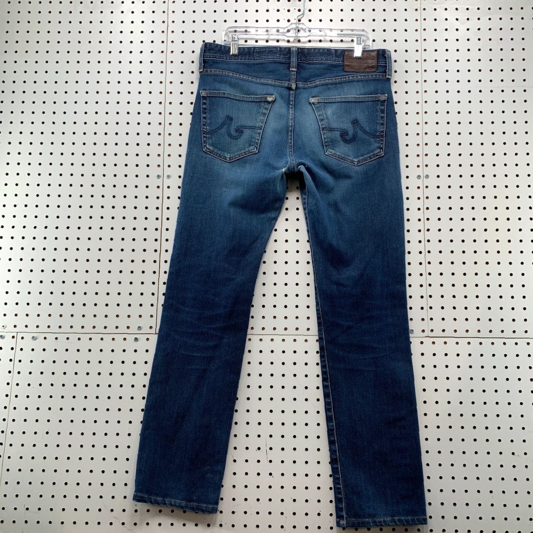 Denime AG Adriano Goldschmied Jeans The Everett 34X34 Blue Denim Slim Straight 5-Pocket Style Men’s Size US 34 / EU 50 - 2 Thumbnail