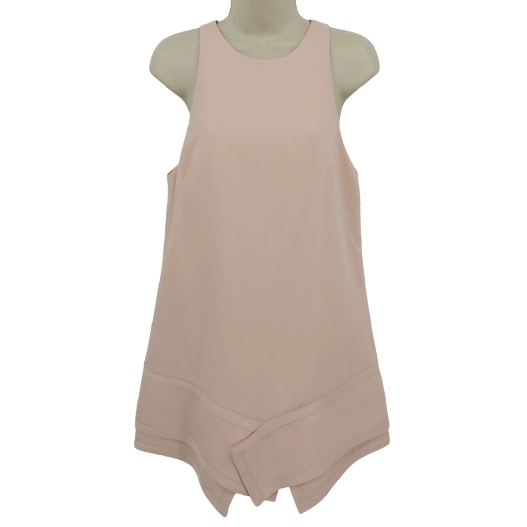 Vintage Finders Keepers Women Small Like Smoke Blush Pink Sleeveless Asymmetrical Dress Size S / US 4 / IT 40 - 2 Thumbnail