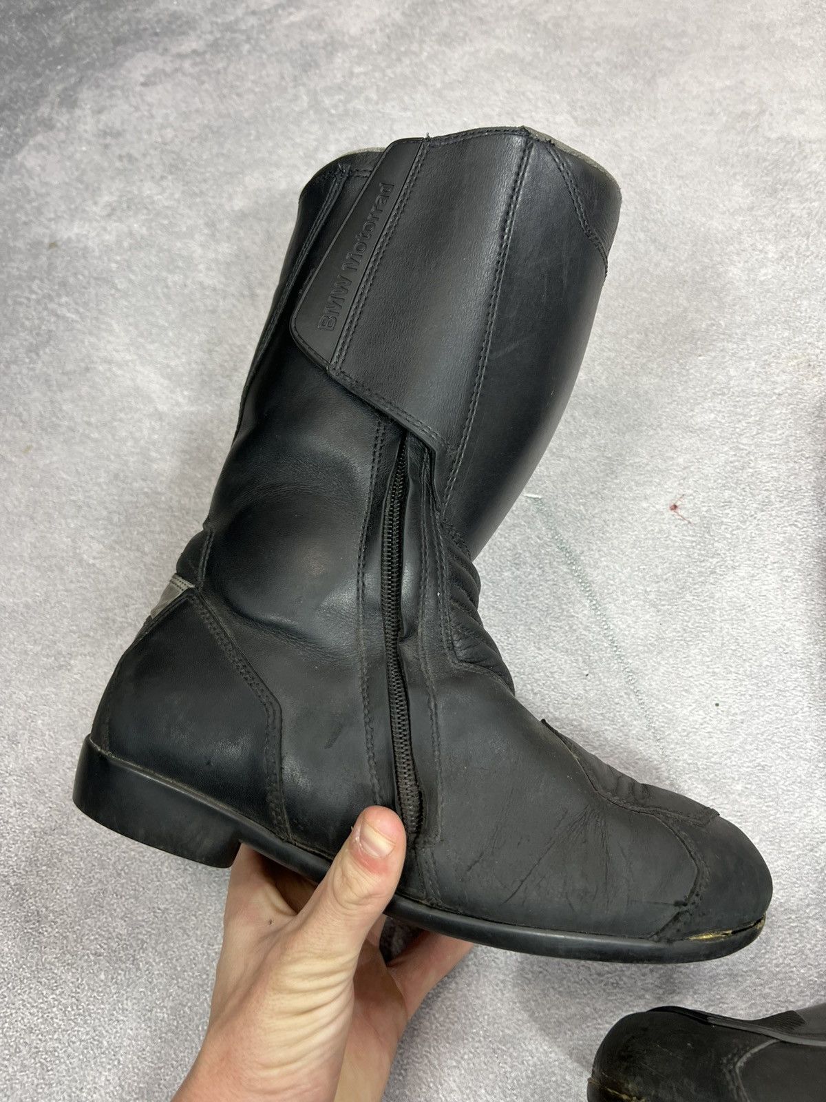 BMW VTG BMW LEATHER GUIDI KMRII STYLE BOOTS Size US 7 / EU 40 - 3 Thumbnail