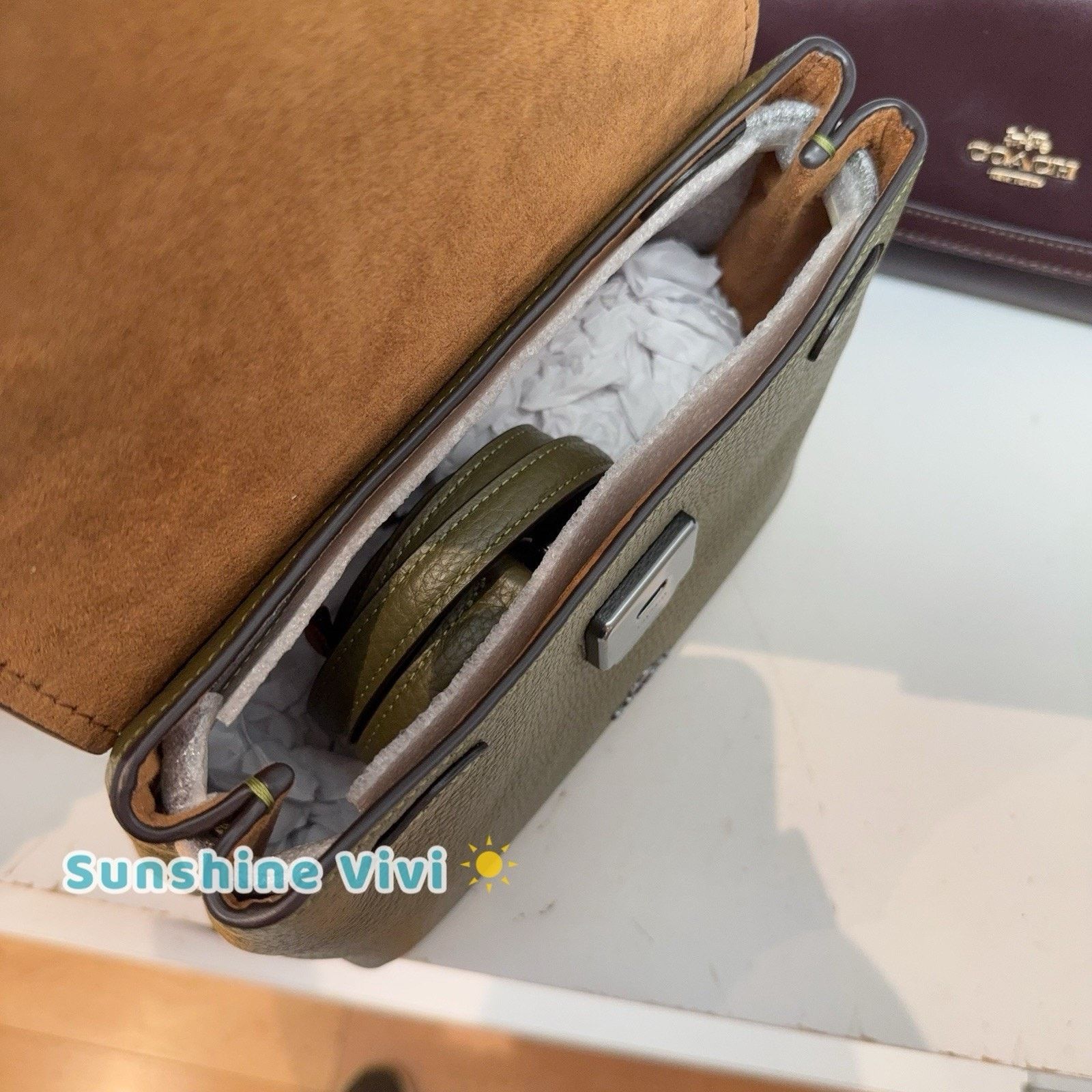 Coach NWT Coach Emory Top Handle Bag leather CCE53 QBOLV Olive Size ONE SIZE - 6 Thumbnail