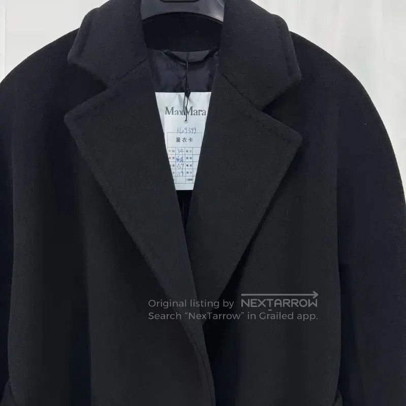 Max Mara MaxMara Elegant Black Cashmere Long Coat . Size XS / US 0-2 / IT 36-38 - 3 Thumbnail