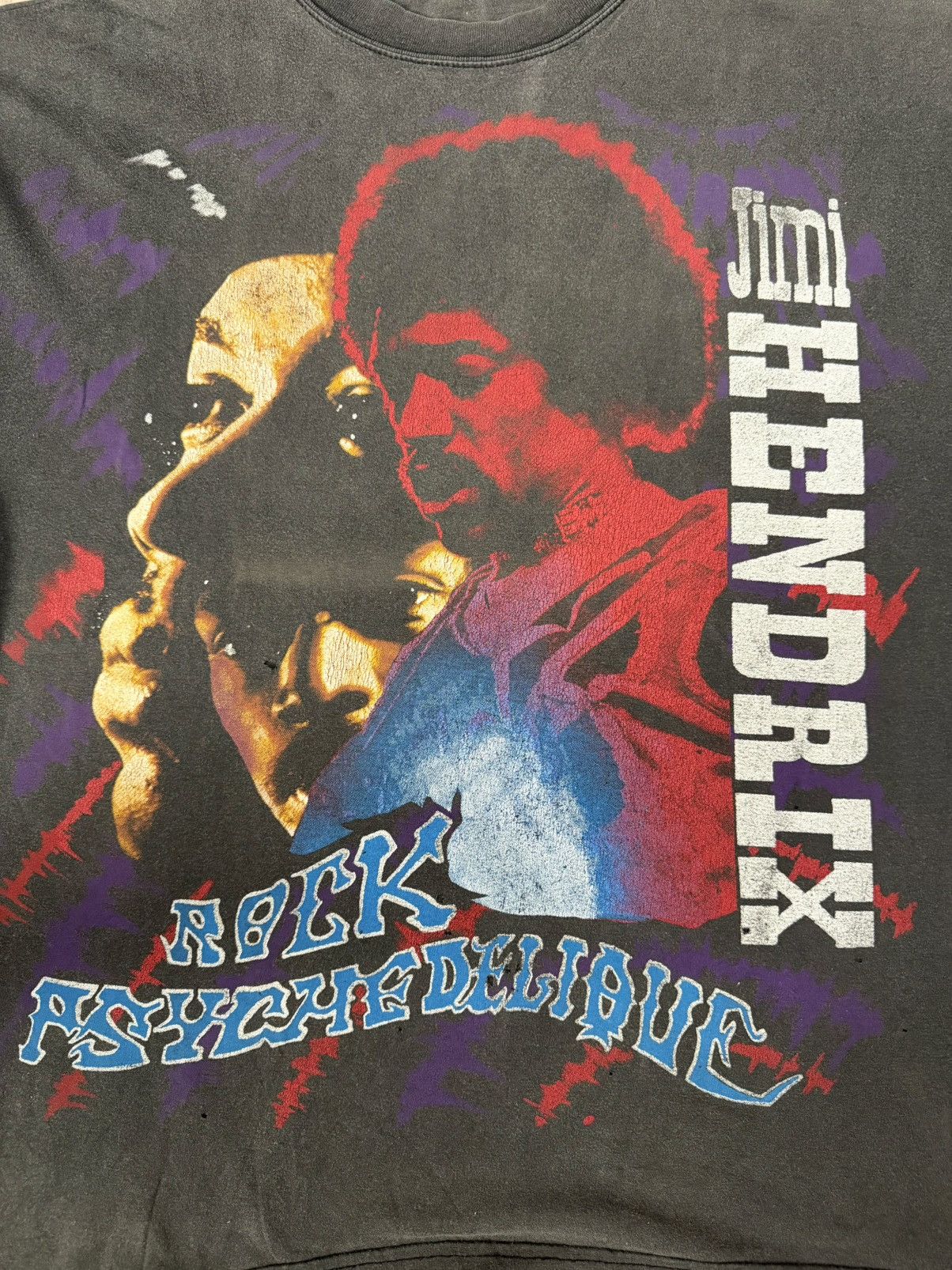Other Vintage Jimi Hendrix Rock Psychedelic Tee Double Sided Rare Size US L / EU 52-54 / 3 - 5 Thumbnail