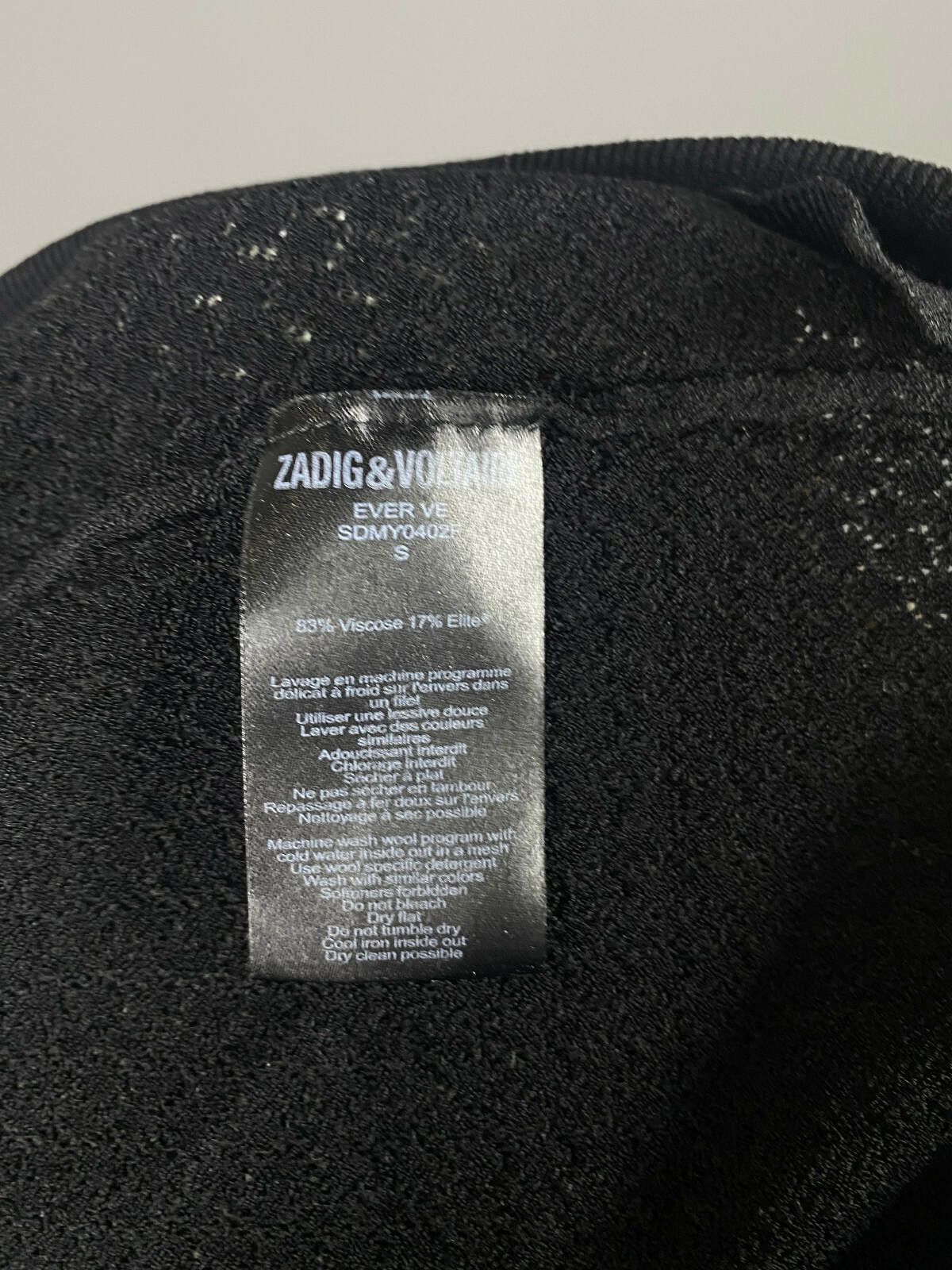 Zadig & Voltaire Ladies Zadig & Voltaire Ever Ve Black Tank Mini Dress Size S Size S / US 4 / IT 40 - 9 Thumbnail