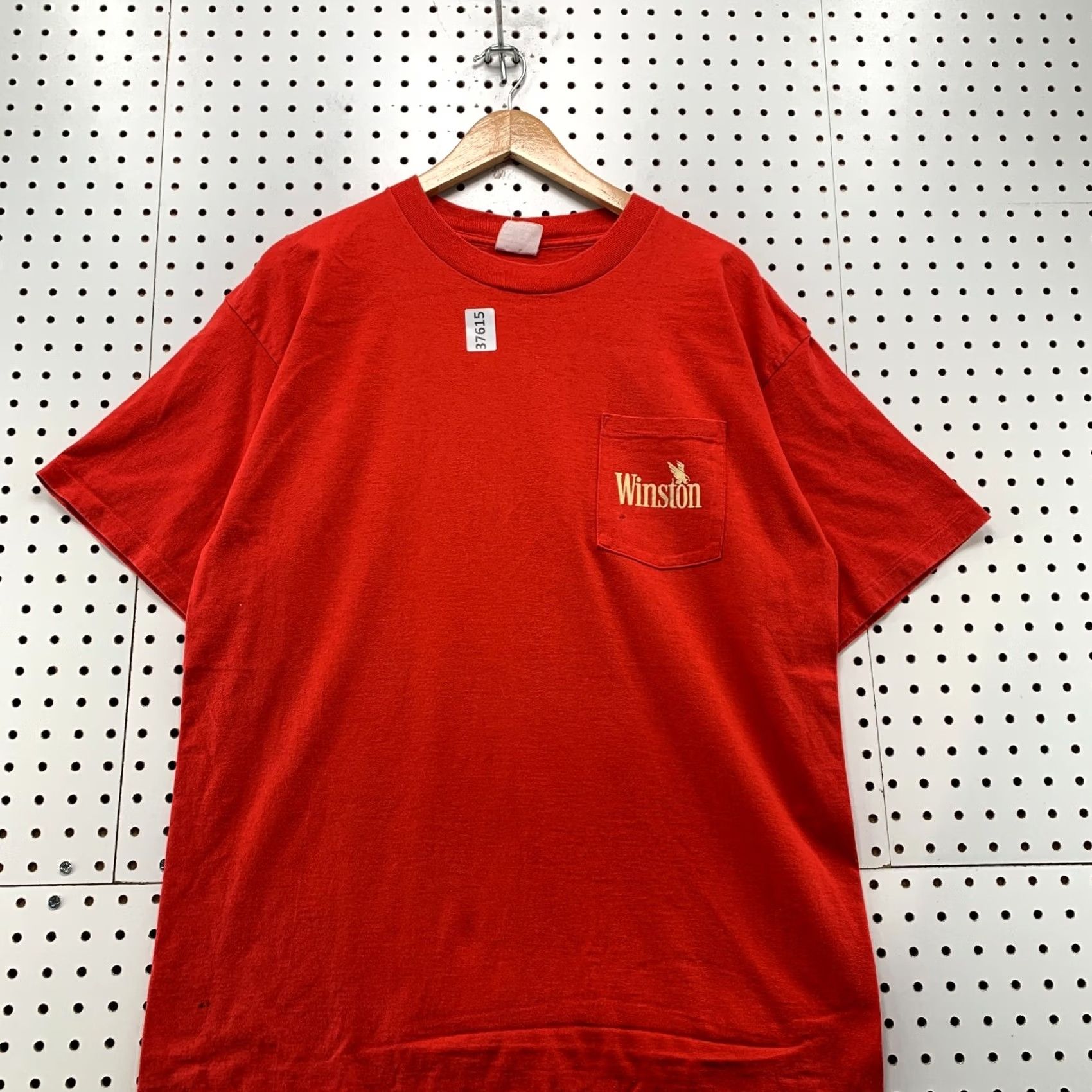 Vintage VINTAGE Winston Pocket Shirt Mens Large Red Eagle Single Stitch Cigg TEE Size US L / EU 52-54 / 3 - 3 Thumbnail