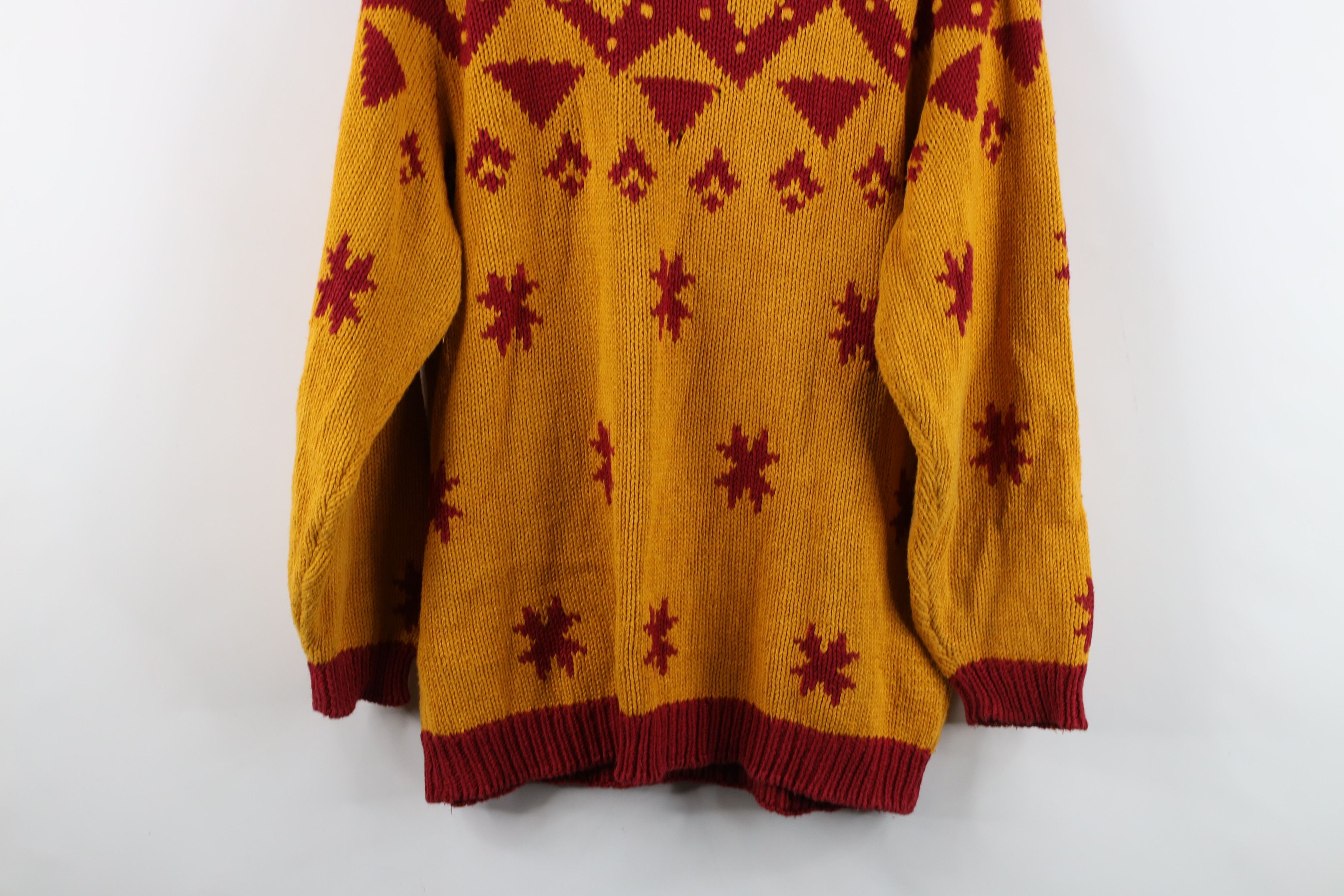 Vintage Vintage 90s Streetwear Embroidered Mock Neck Sweater Size L / US 10 / IT 46 - 15 Thumbnail