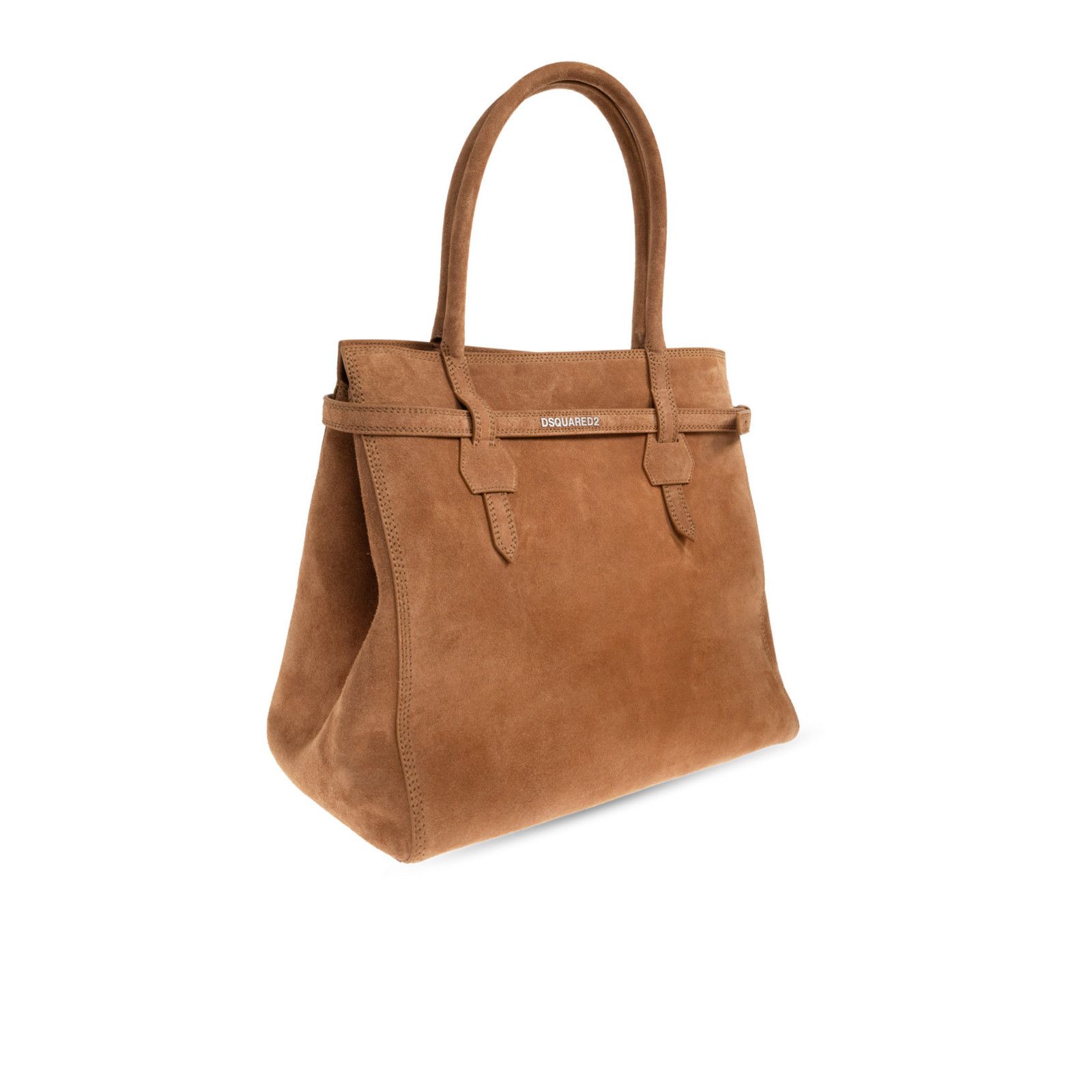 Dries Van Noten DSQUARED2 Twin Brown Suede Shoulder Bag New & Authentic Size ONE SIZE - 3 Thumbnail