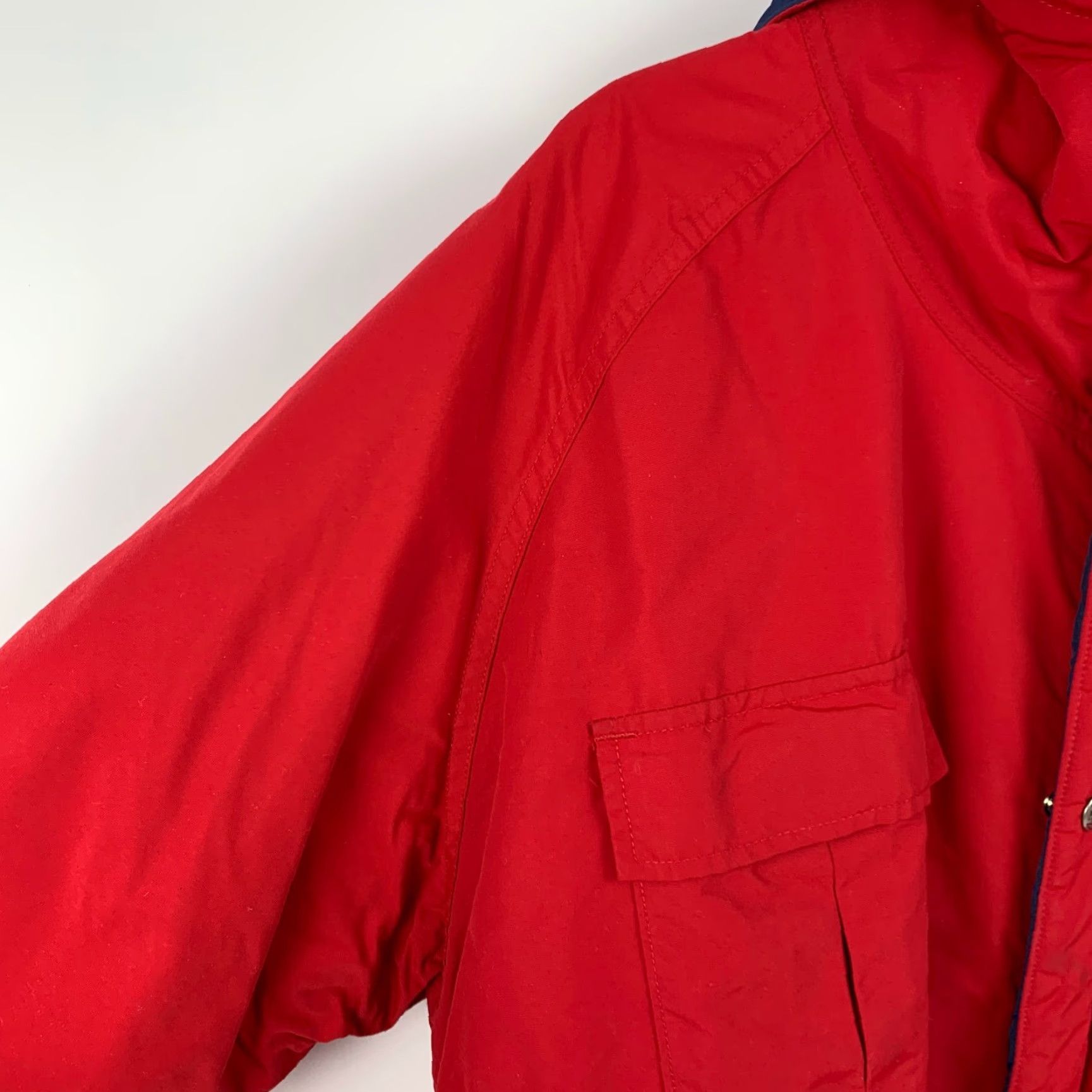 Vintage VINTAGE LL Bean Baxter State Parka Jacket 2XL Mens Red Blue Full Zip Nylon Coat Big & Tall Size US XXL / EU 58 / 5 - 4 Thumbnail