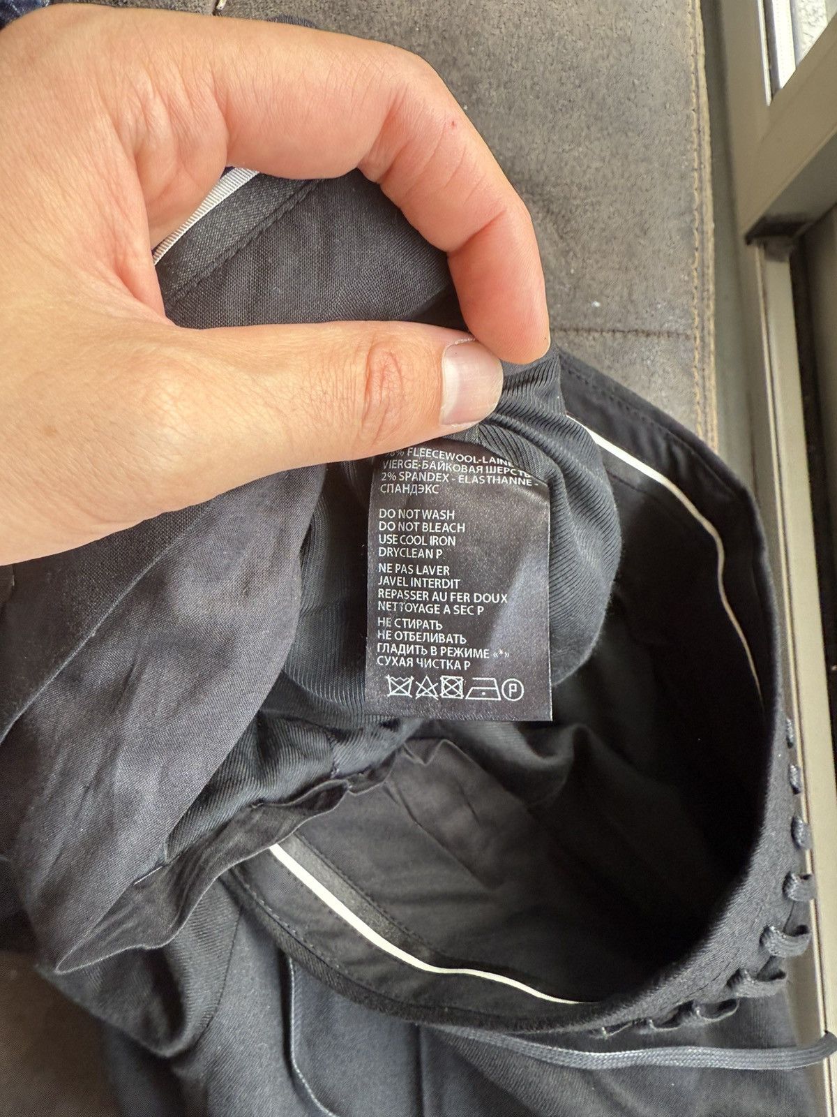 Haider Ackermann Black Wool Trousers with Leather Lacing Size US 32 / EU 48 - 10 Thumbnail