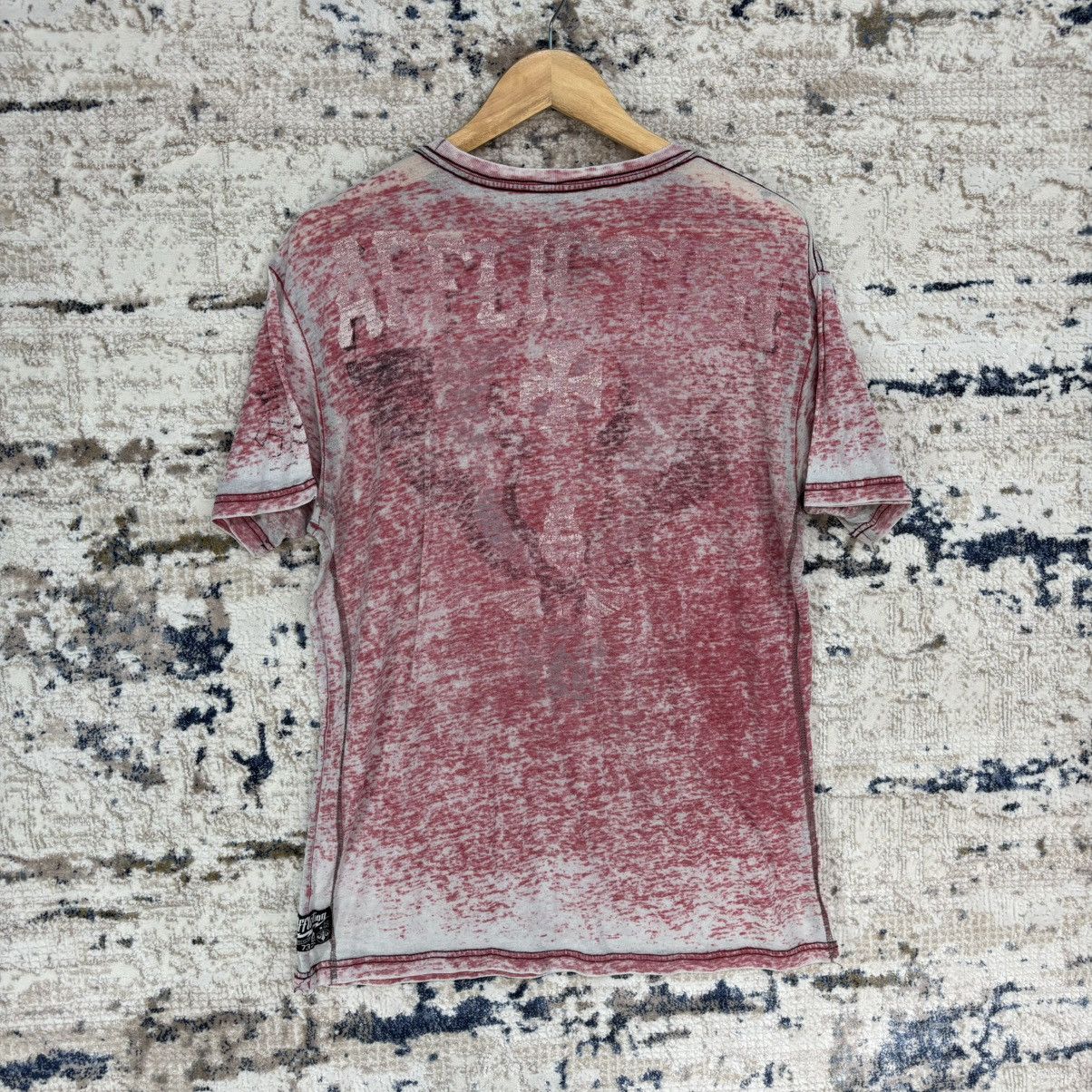 Affliction Distressed Affliction Paper Thin T-shirt rare design Size US L / EU 52-54 / 3 - 7 Thumbnail