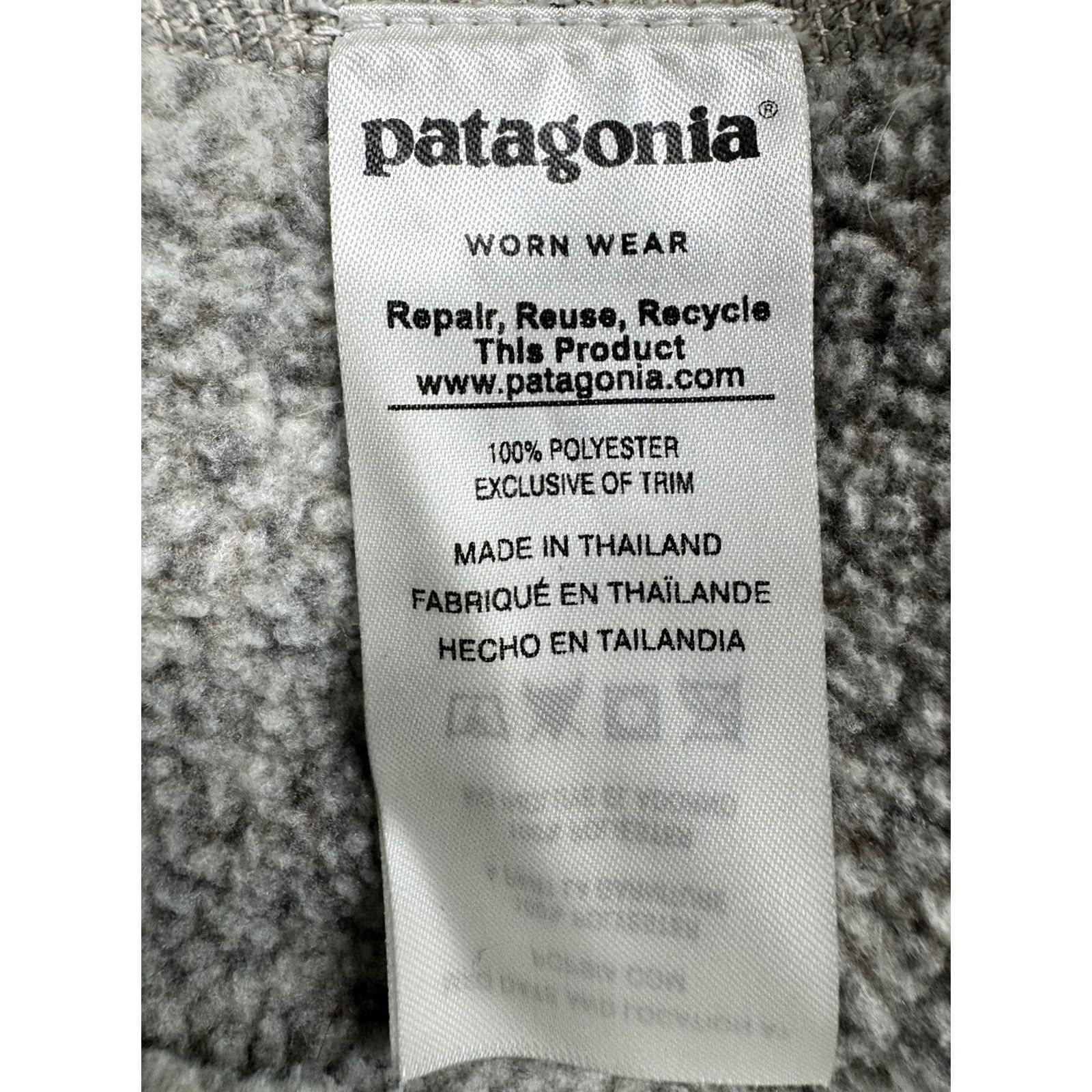 Patagonia Patagonia Better Sweater Pullover 1/4 Zip Fleece Women's XL Heather Gray Pelican Size XL / US 12-14 / IT 48-50 - 5 Thumbnail